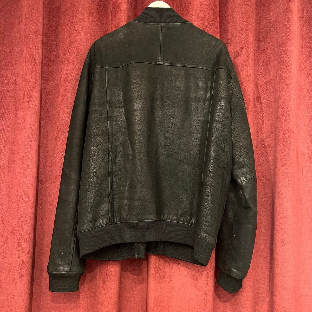 Armani Armani Black Leather Jacket Size US L / EU 52-54 / 3 - 2 Thumbnail
