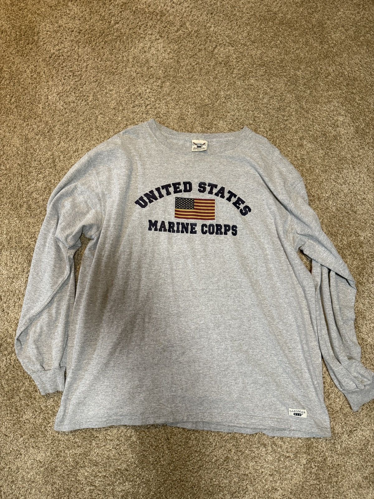 Vintage Oarsman marine corps long sleeve Size US XL / EU 56 / 4 - 1 Thumbnail