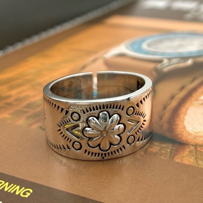 Jewelry New Design Jewelry Rings Open Size Chrome Ring (Size 7-13) Size ONE SIZE - 2 Thumbnail