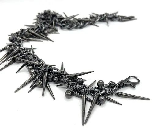 Jewelry Retro streetwear punk rivet spike pants pocket chain Size ONE SIZE - 3 Thumbnail