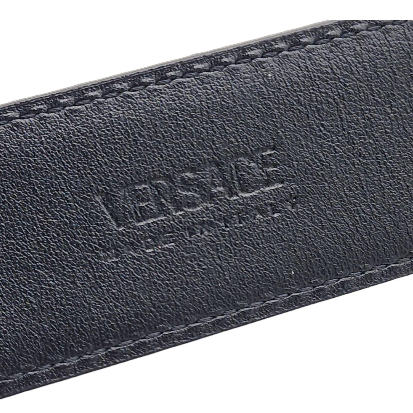 Versace Medusa Black Leather Belt 100/40 NWT $650 Size 40 - 5 Thumbnail