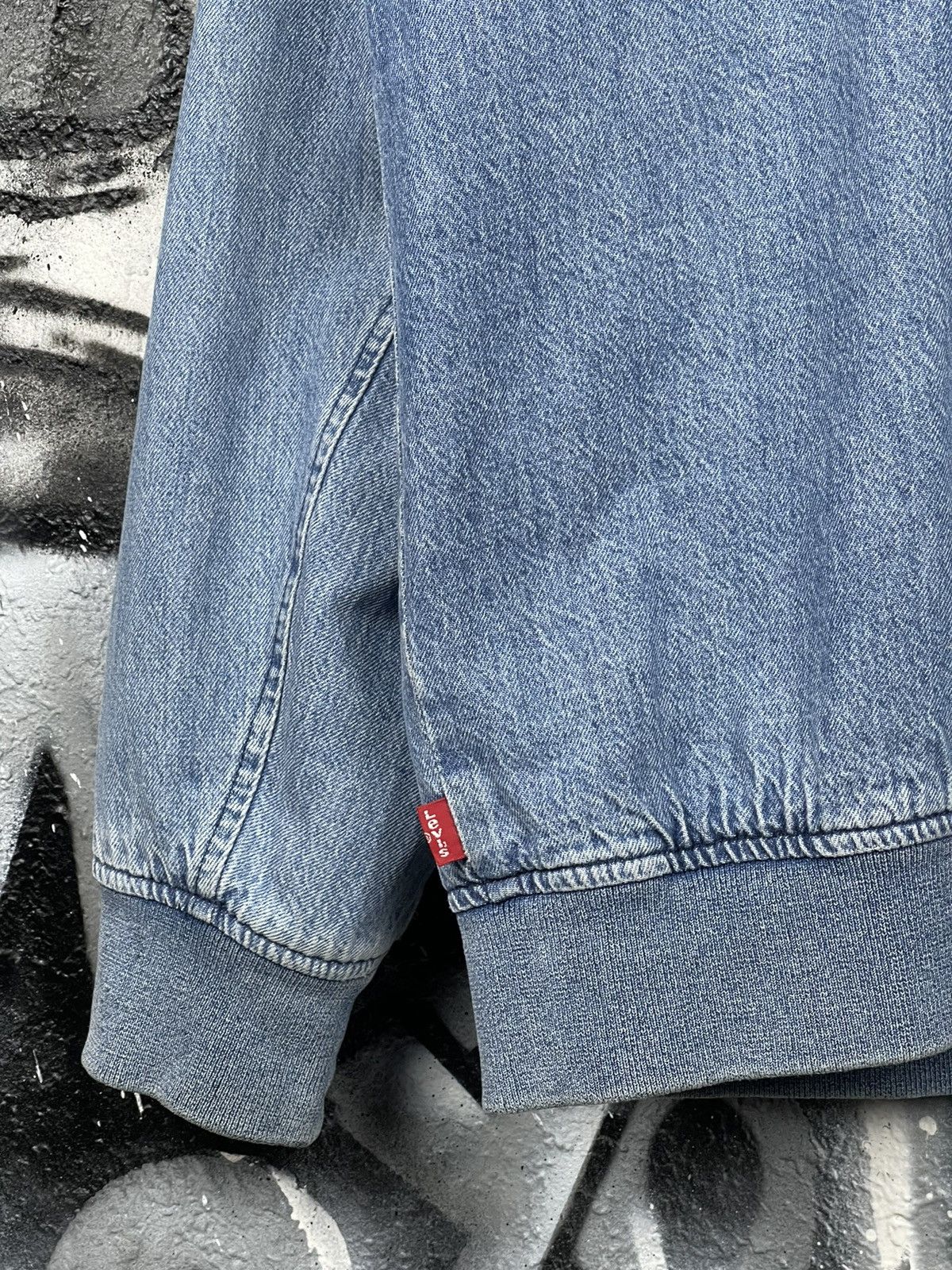 Levi's Vintage Clothing Levi’s Lyon Bomber Retro Mod Denim Jacket Men’s Size L Size US L / EU 52-54 / 3 - 15 Thumbnail