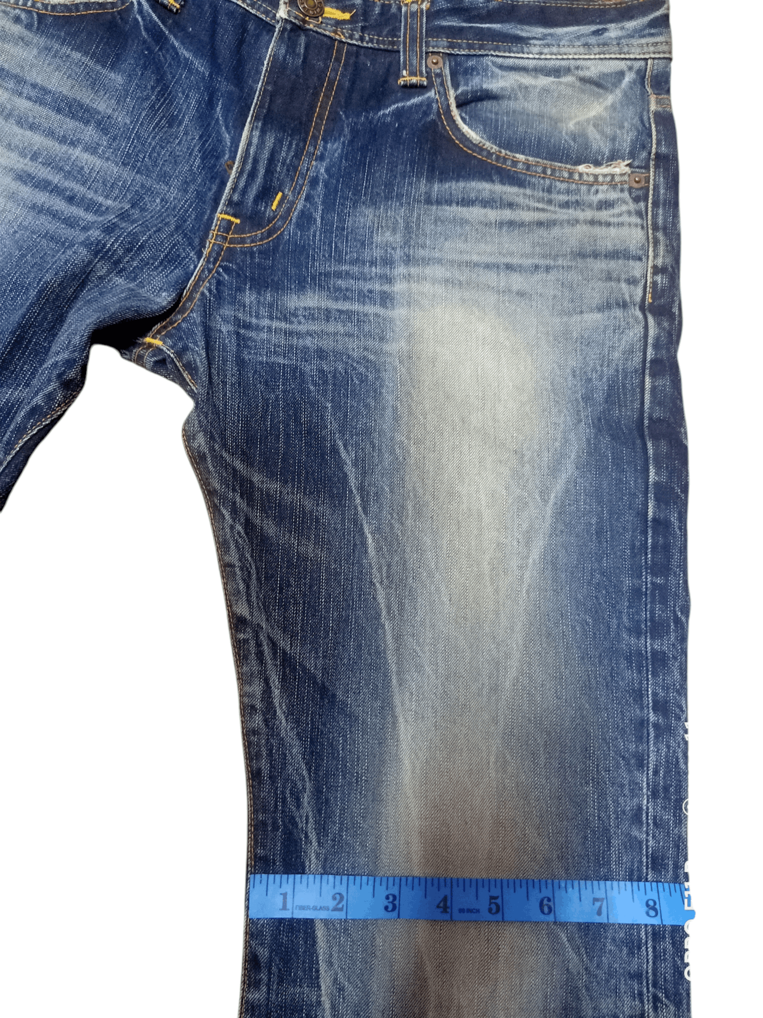 Edwin × Japanese Brand × Le Grande Bleu (L.G.B.) Edwin Vintage Flare Denim Stonewash Size US 34 / EU 50 - 5 Thumbnail
