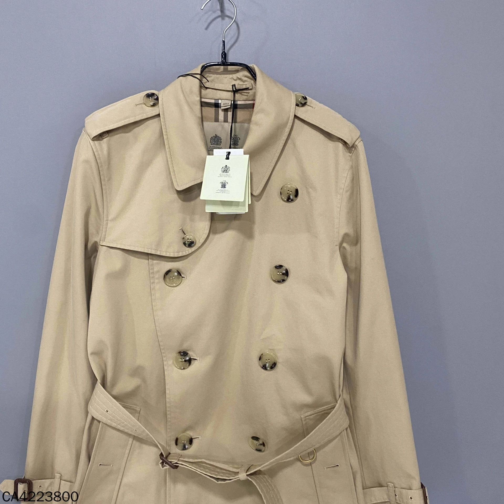 Burberry Burberry Khaki Kensington Check Trench Coat 44 Size US S / EU 44-46 / 1 - 2 Thumbnail