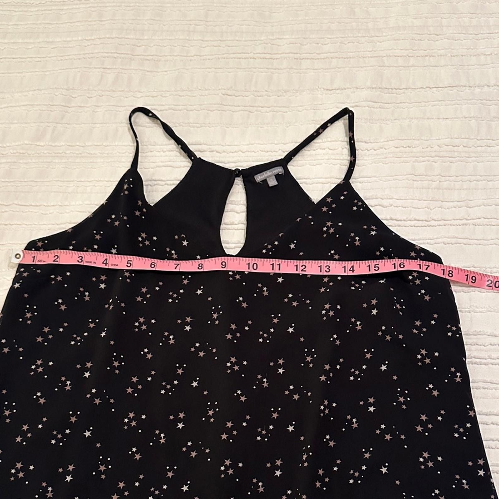 Other Charlotte Russe Star Print Chiffon Tank Top Y2K Sheer S Size S / US 4 / IT 40 - 6 Thumbnail