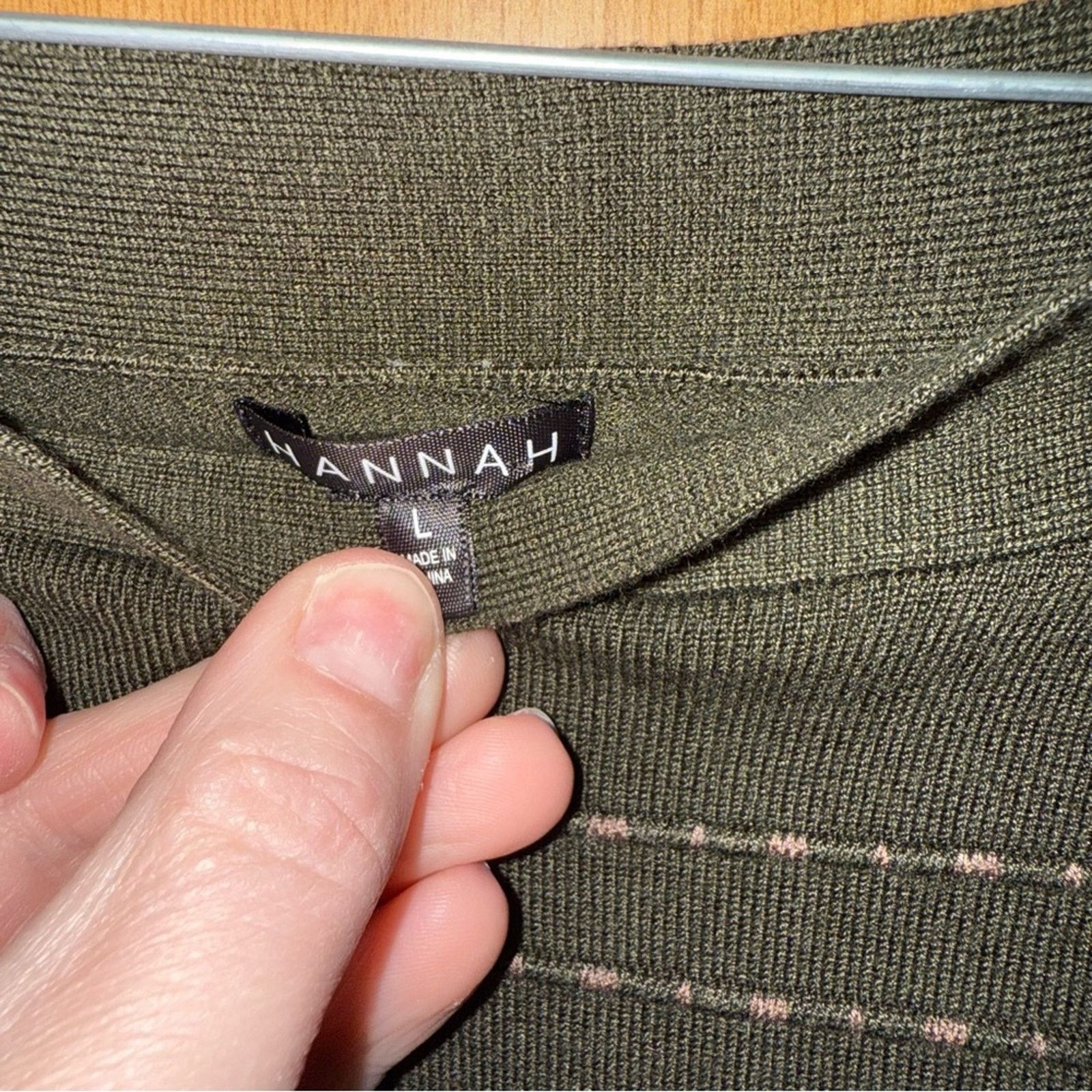 Other Hannah Size Large Women's Forest Green Top Size L / US 10 / IT 46 - 3 Thumbnail