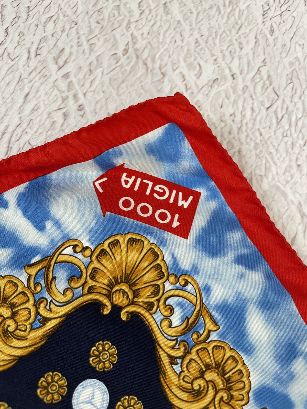Mercedes-Benz Mercedes-Benz Collection Classic 1000 miglia silk scarf rare Size ONE SIZE - 9 Thumbnail