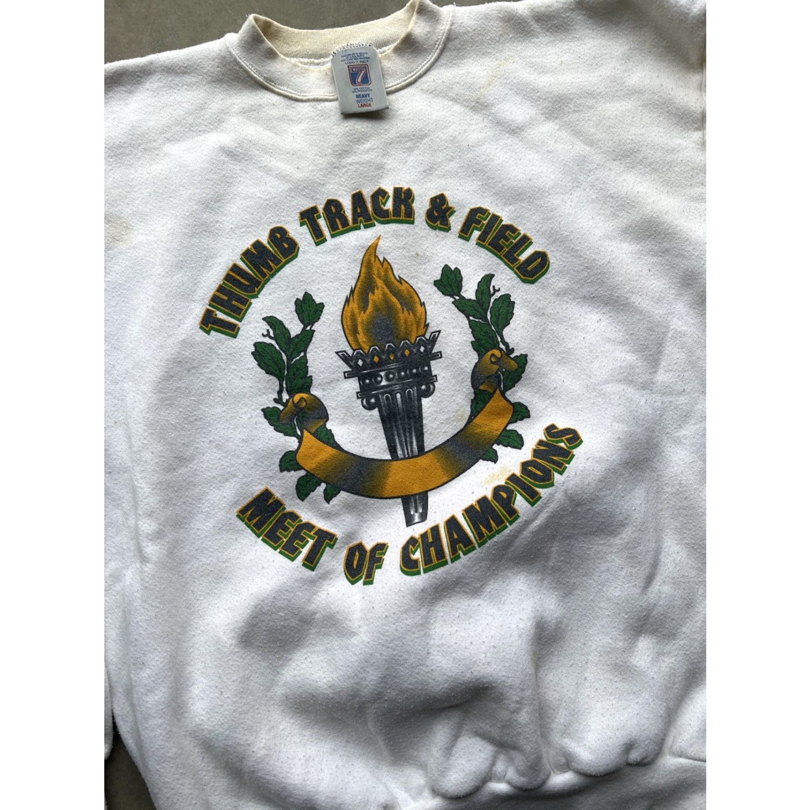 Logo 7 VINTAGE Logo 7 Thumb Track and Field Meet Of Champions Sweatshirt Mens Large Size US L / EU 52-54 / 3 - 4 Thumbnail
