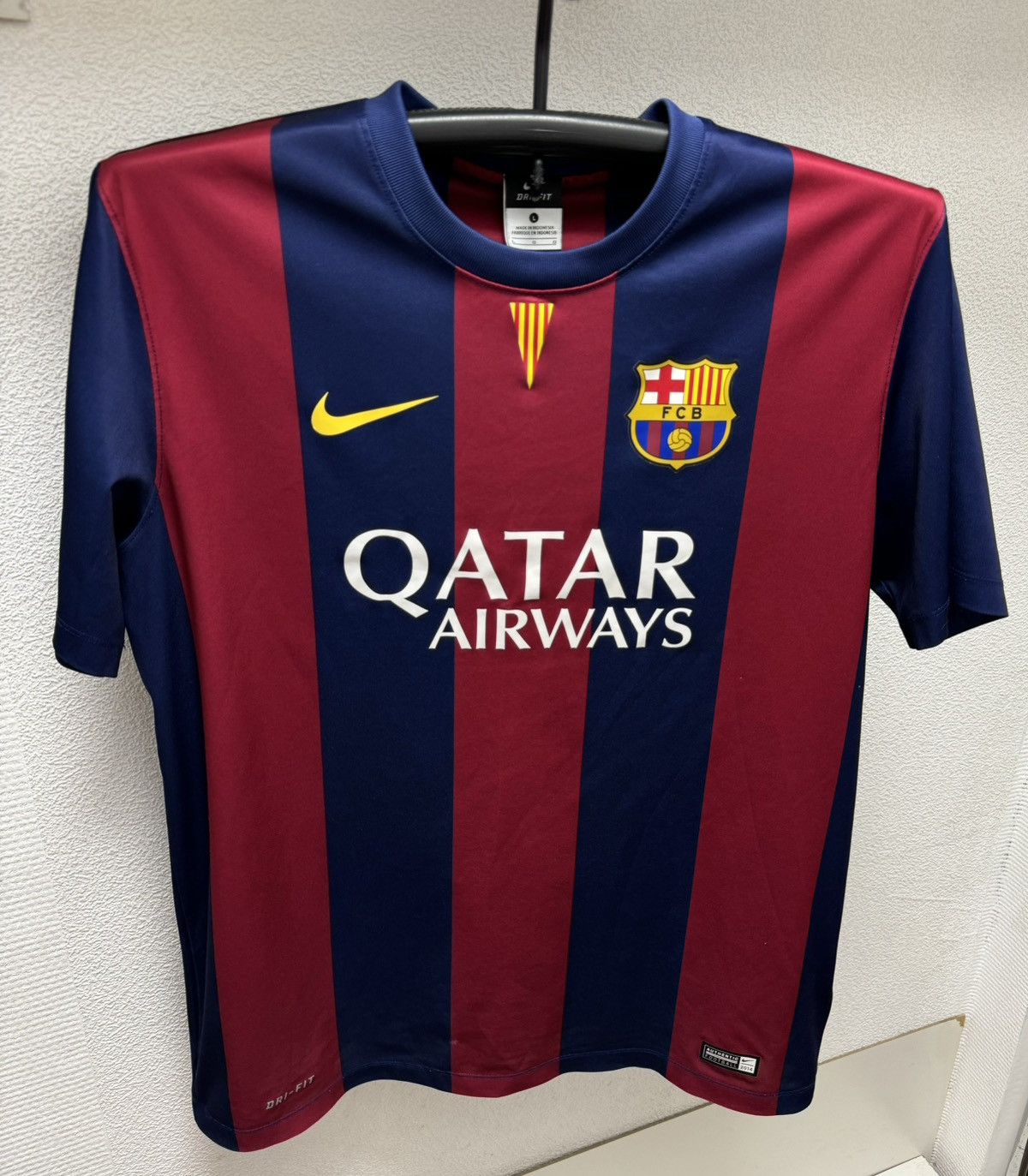 Nike Barcelona 2014/15 home soccer jersey L sz