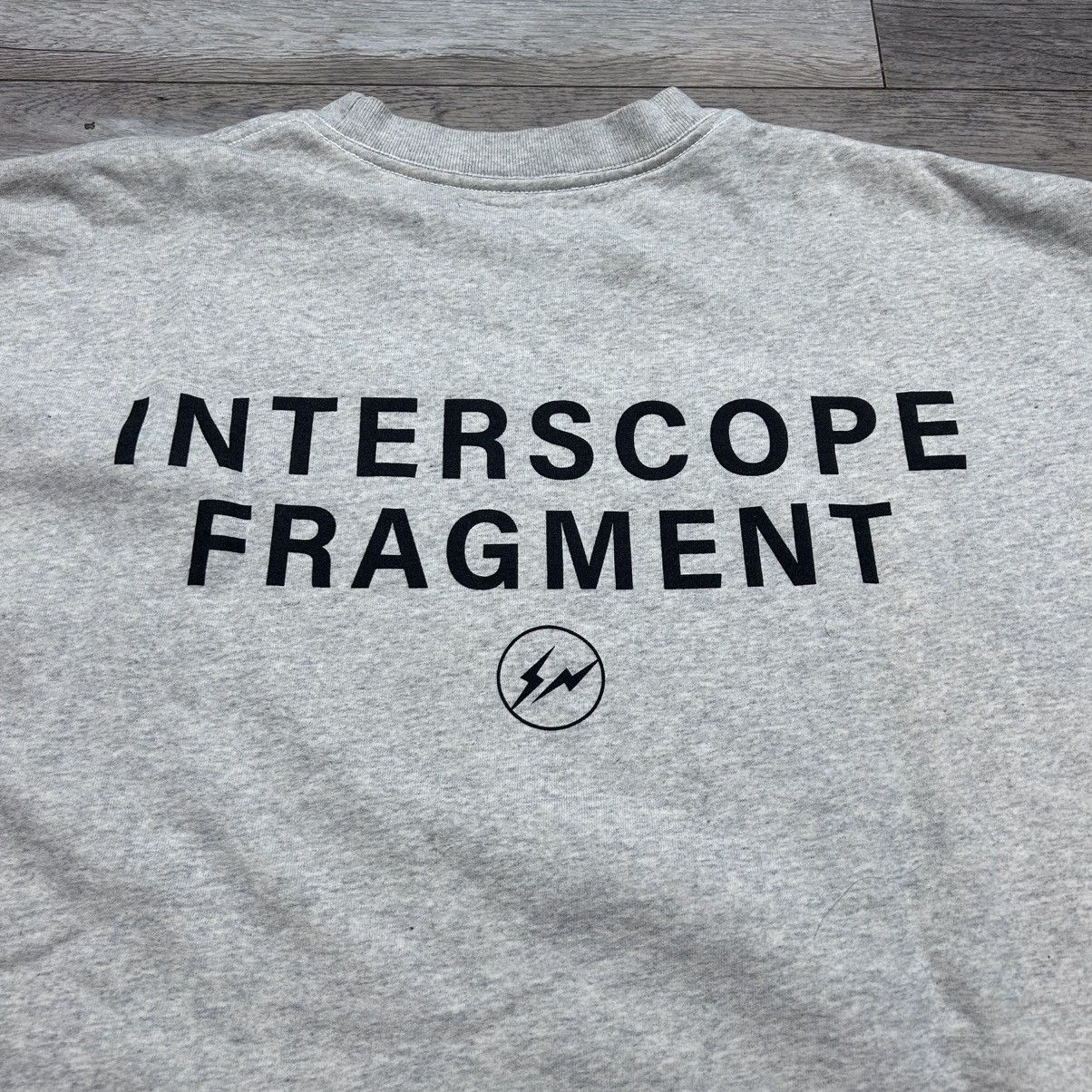 Fragment Design Interscope × Fragment “Lightning Bolt” Crewneck Heather Grey Size US XXL / EU 58 / 5 - 6 Thumbnail