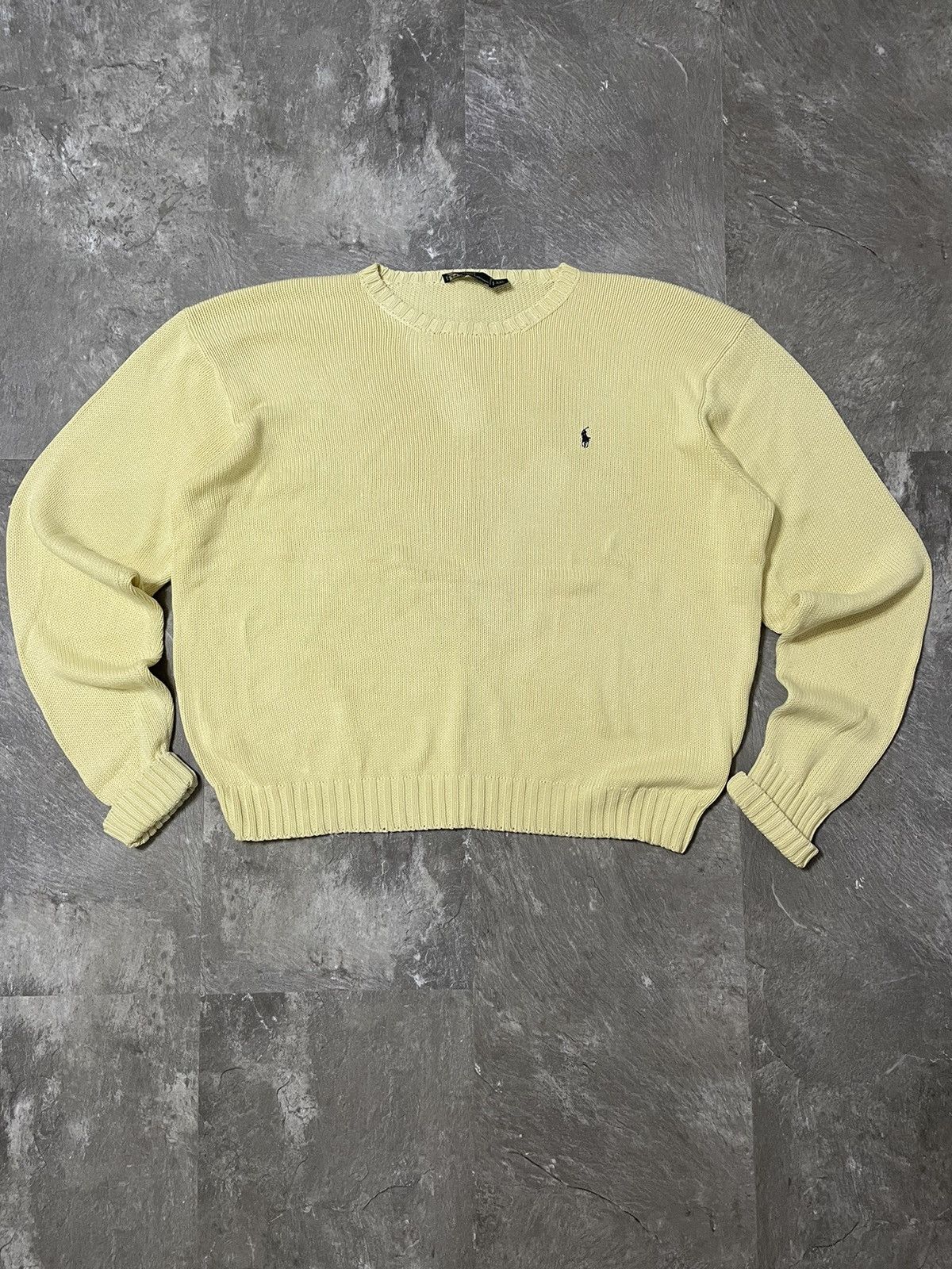 Polo Ralph Lauren Vintage Polo Ralph Lauren Knit Sweater Mini Logo Luxury 90s Size US XXL / EU 58 / 5 - 1 Thumbnail