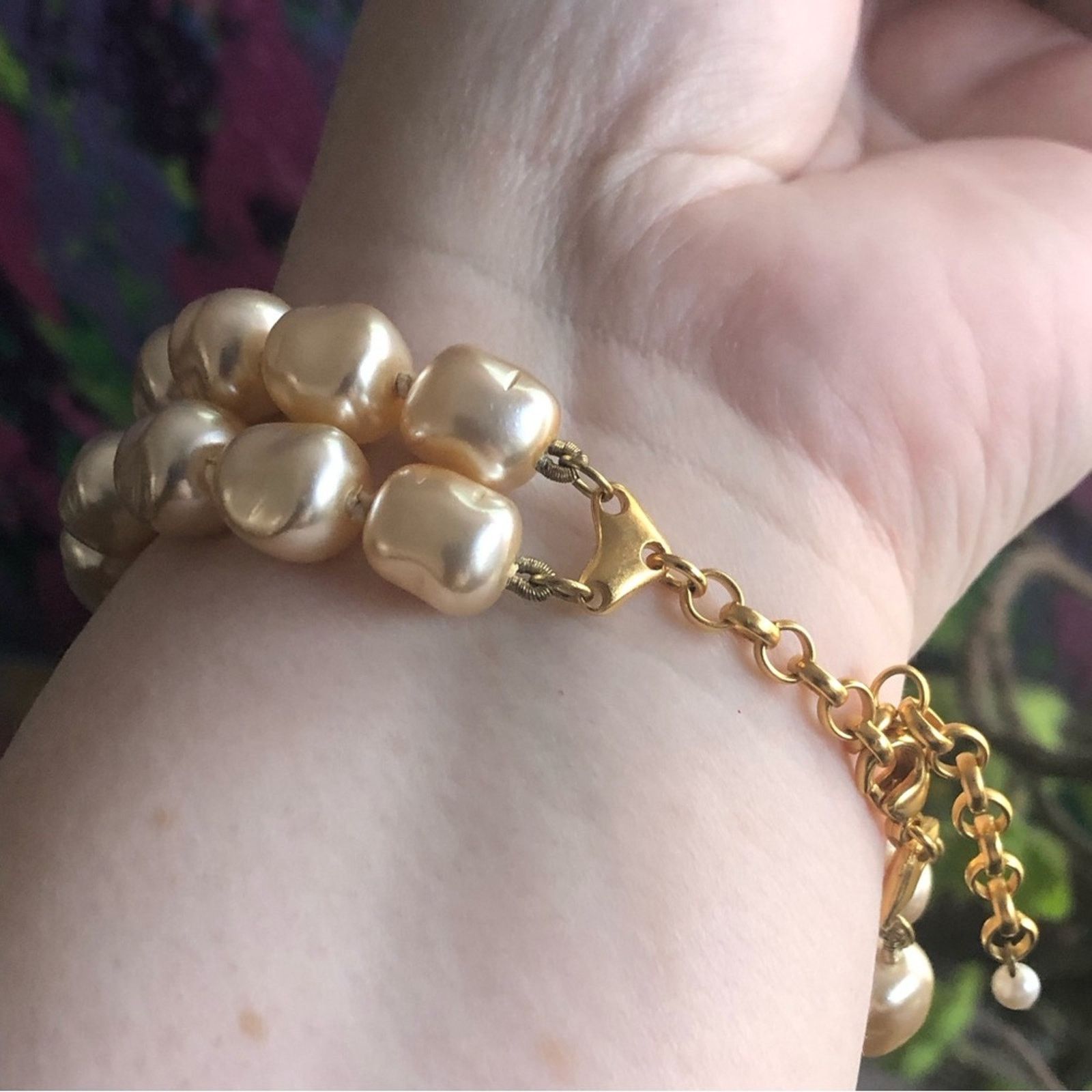 Madewell Madewell double strand cream faux pearl bracelet Size ONE SIZE - 6 Thumbnail