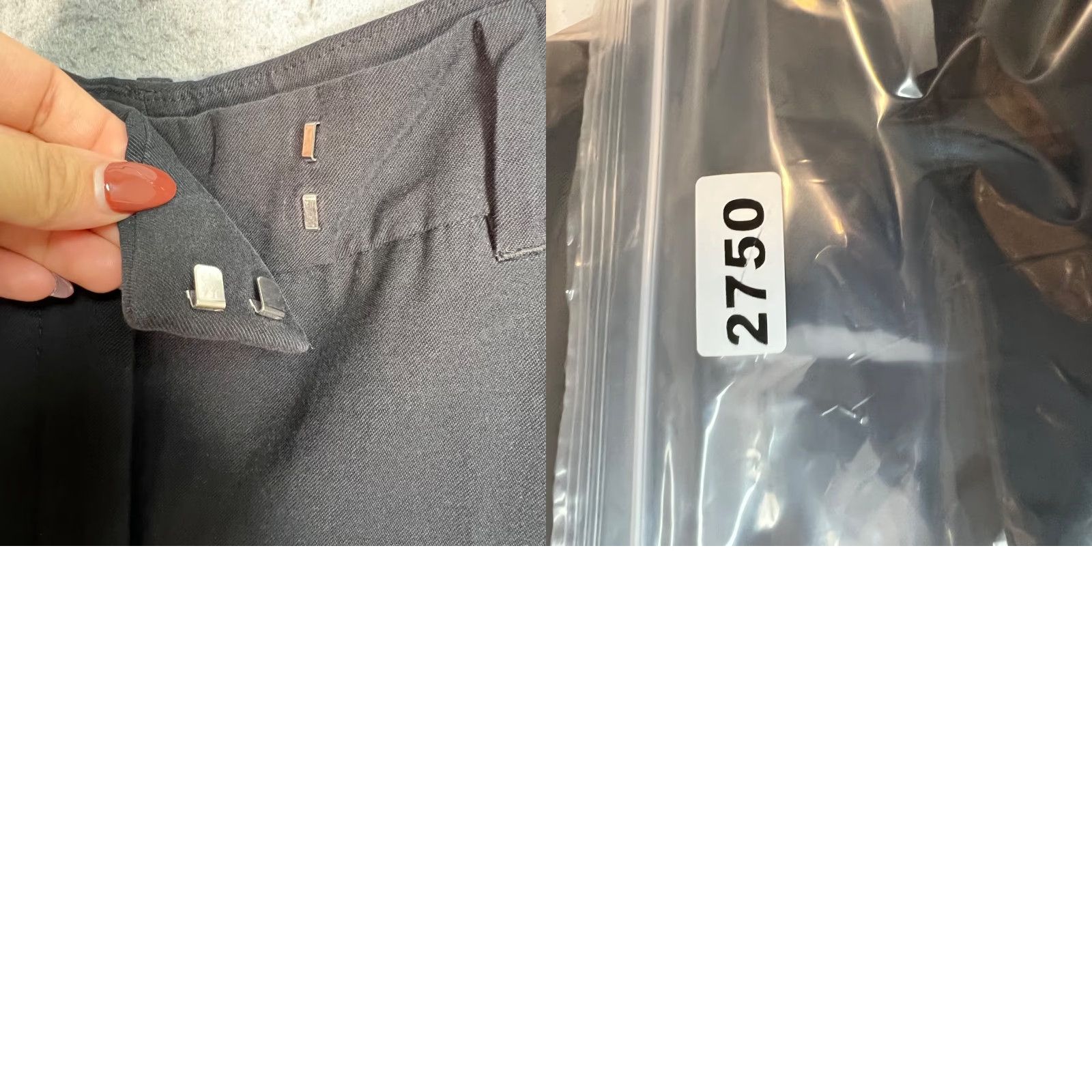 Mango Mango Womens Black Wide-Leg Trousers Viscose Blend Pants Size 2 Size 26" / US 2 / IT 38 - 9 Thumbnail