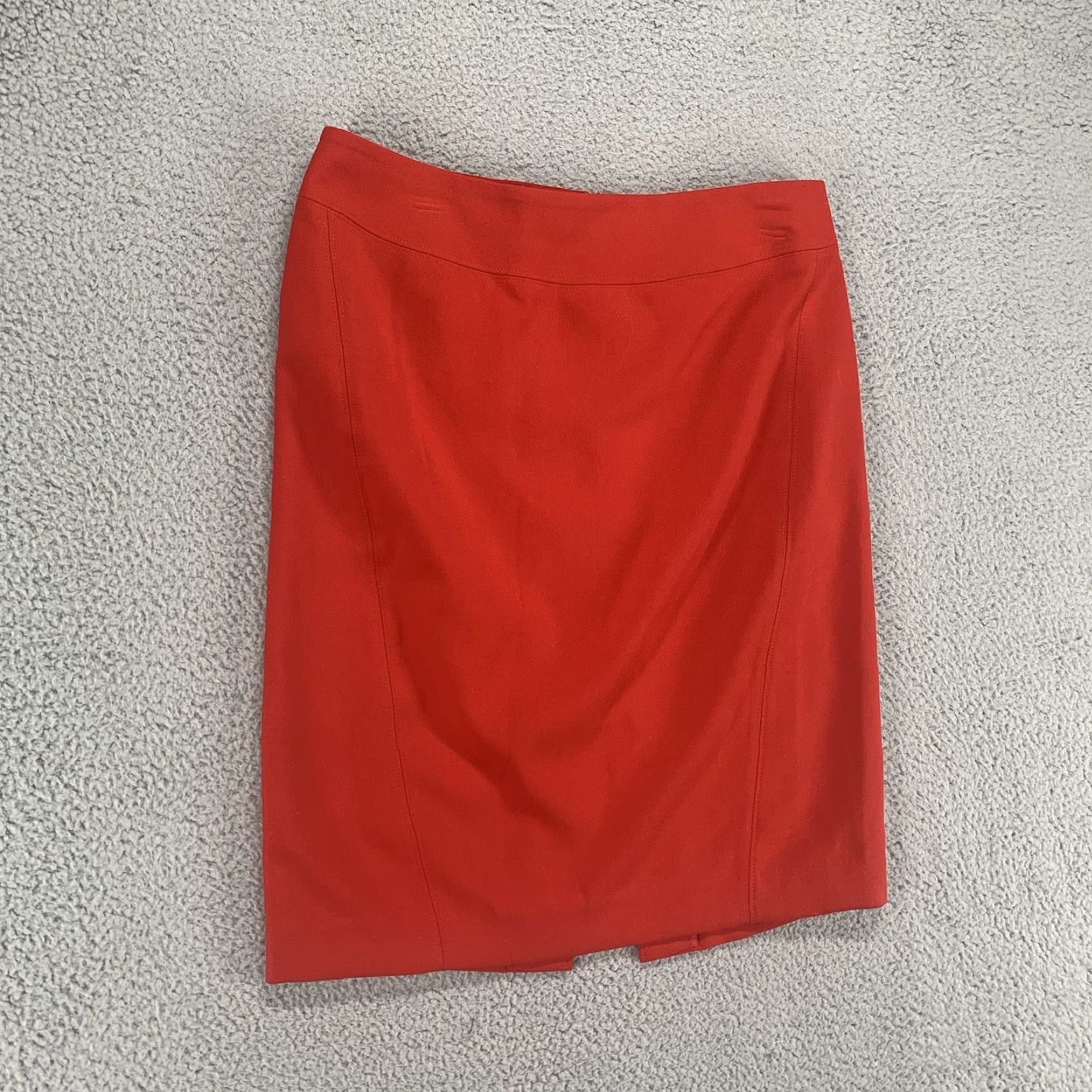 Loft LOFT Mini Skirt Womens 10 Red Medium Wash Zip Casual Spring Size 32" / US 10 / IT 46 - 2 Thumbnail