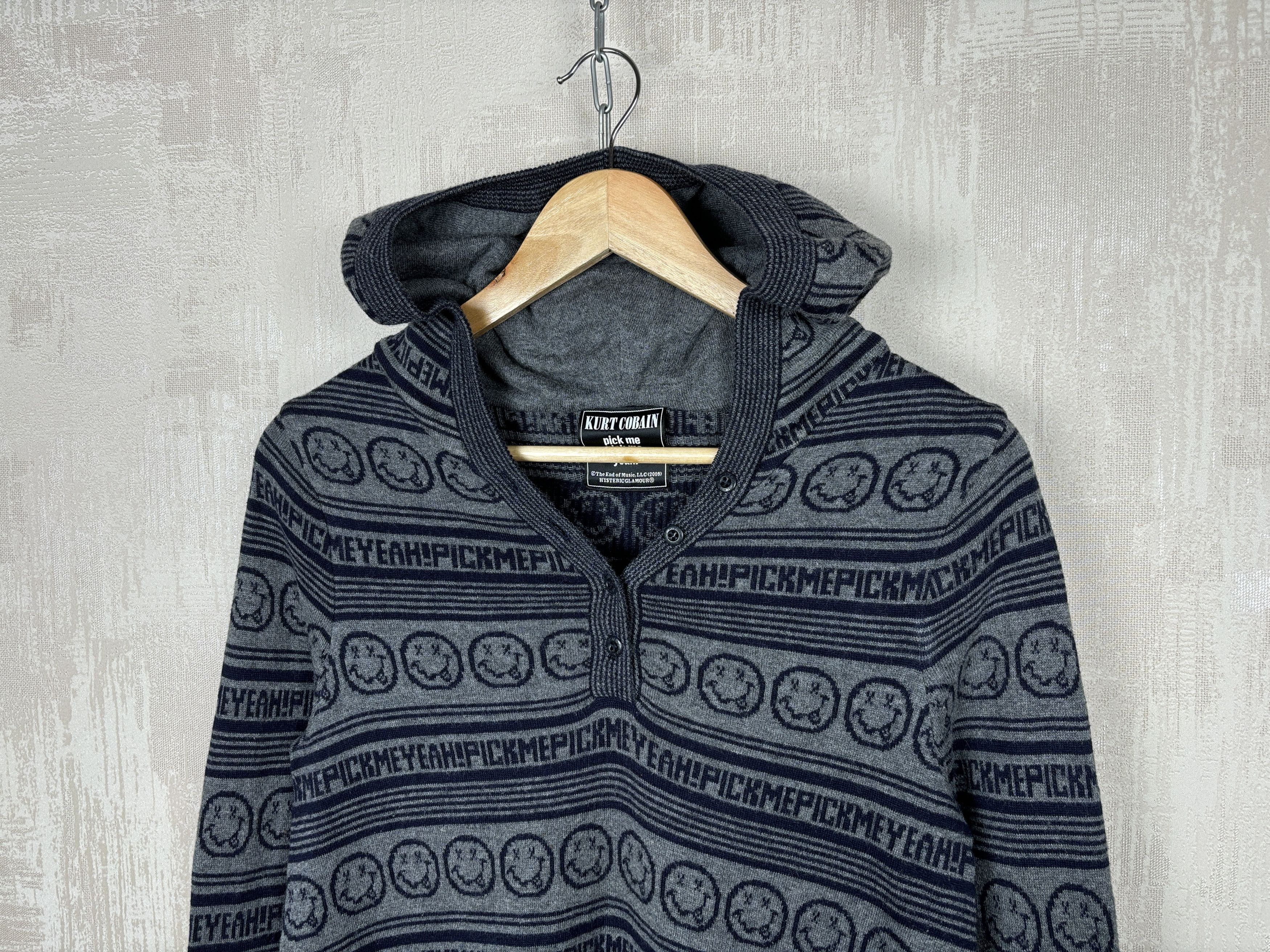 Hysteric Glamour × Nirvana Hysteric Glamour Kurt Cobain Nirvana Pick Me Yeah Hoodie Size S / US 4 / IT 40 - 3 Thumbnail
