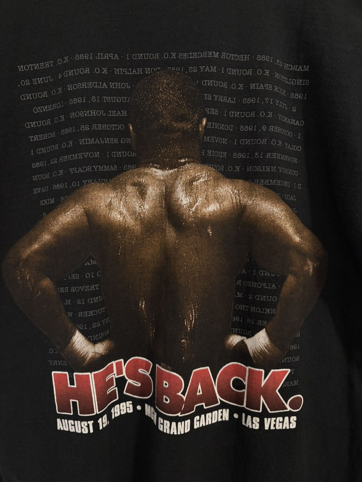 Vintage 1995 Vintage Mike Tyson Boxing T-Shirt Size US XL / EU 56 / 4 - 4 Thumbnail
