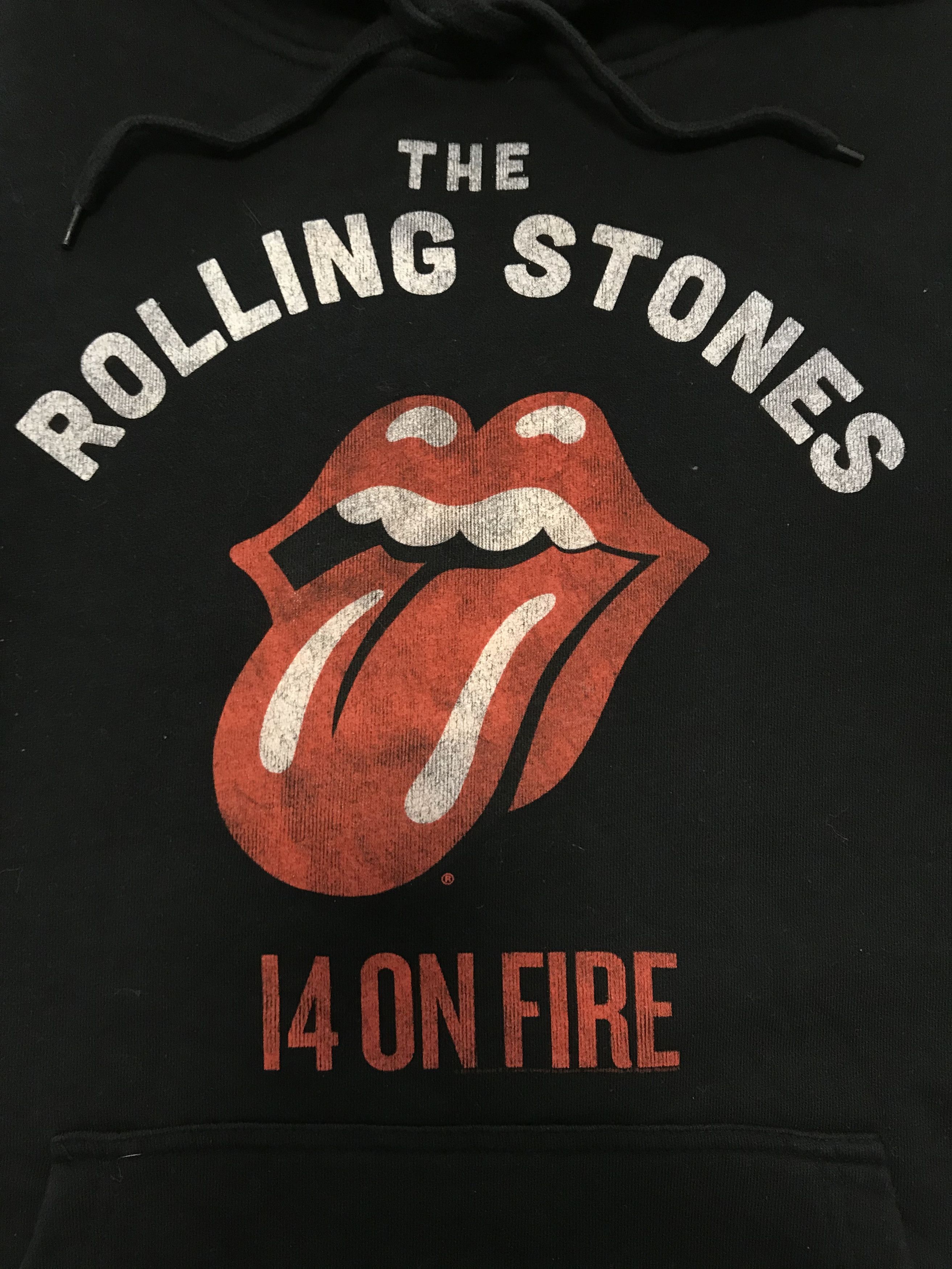 The Rolling Stones ROLLING STONES 14 ON FIRE Vintage Hoodie Hooded Band Tees Size US M / EU 48-50 / 2 - 3 Thumbnail