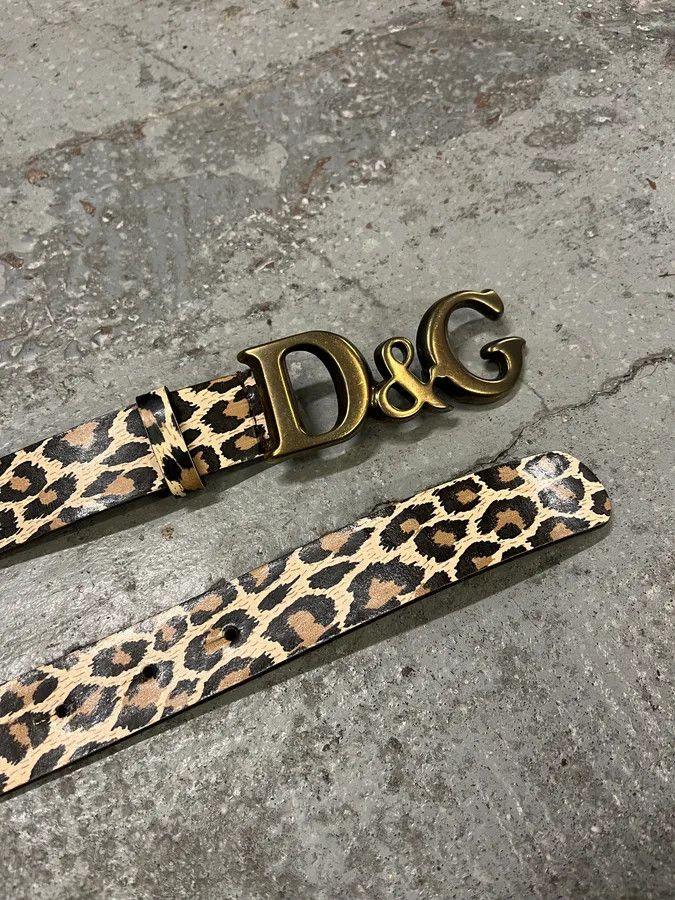 Dolce & Gabbana 2000s Dolce & Gabbana Leopard Print Leather Belt Size ONE SIZE - 5 Thumbnail