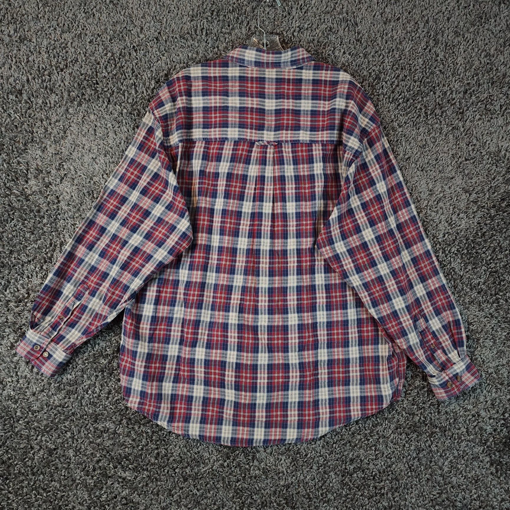Vintage VINTAGE? Aeropostale Shirt Men Long Sleeve Button-Up Plaid Red Blue Size L Men Size US L / EU 52-54 / 3 - 5 Thumbnail