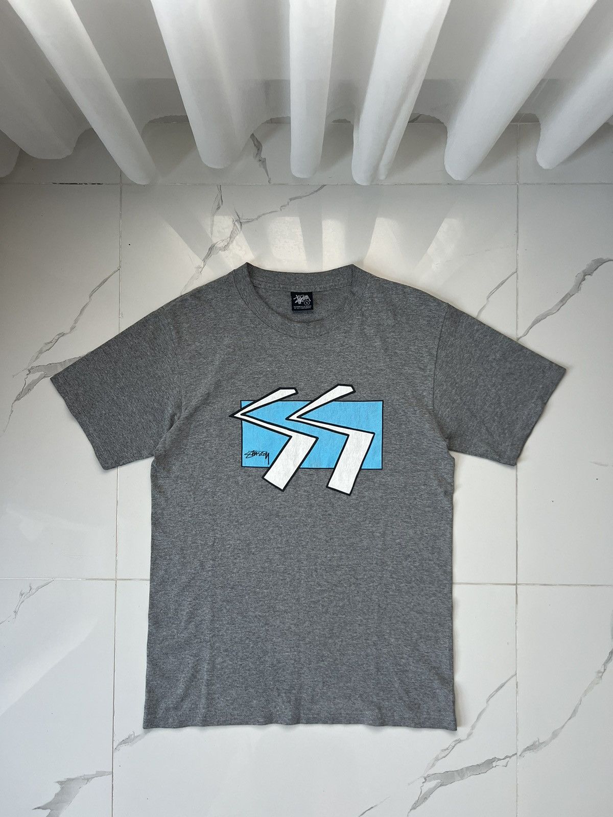 Stussy × Vintage 90’s STUSSY BIG LOGO RETRO RARE Y2K TEE Size US S / EU 44-46 / 1 - 1 Thumbnail