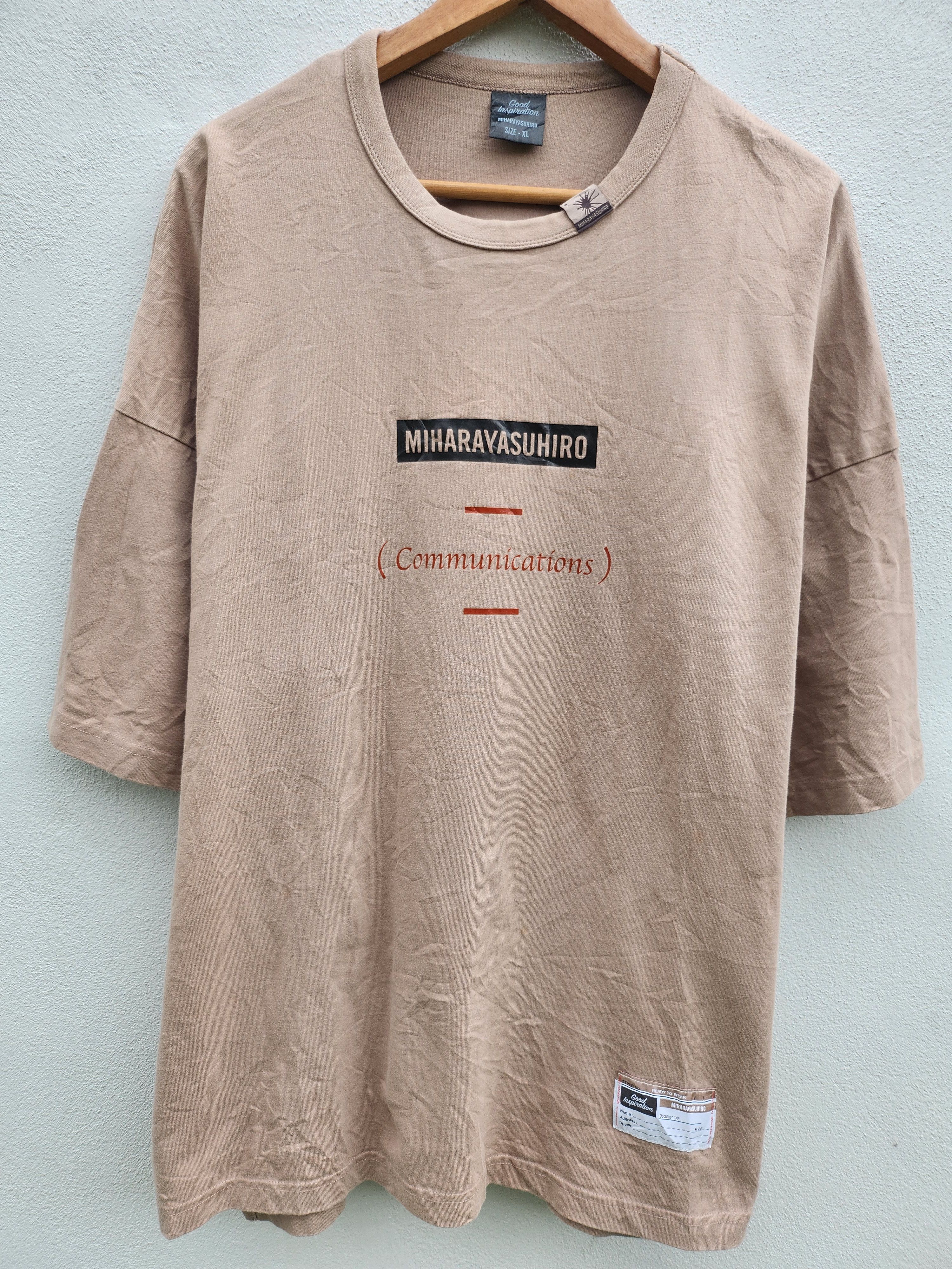 Japanese Brand 💥 MIHARAYASUHIRO X Good Inspiration Baggy AG T-Shirt Size US XL / EU 56 / 4 - 5 Thumbnail