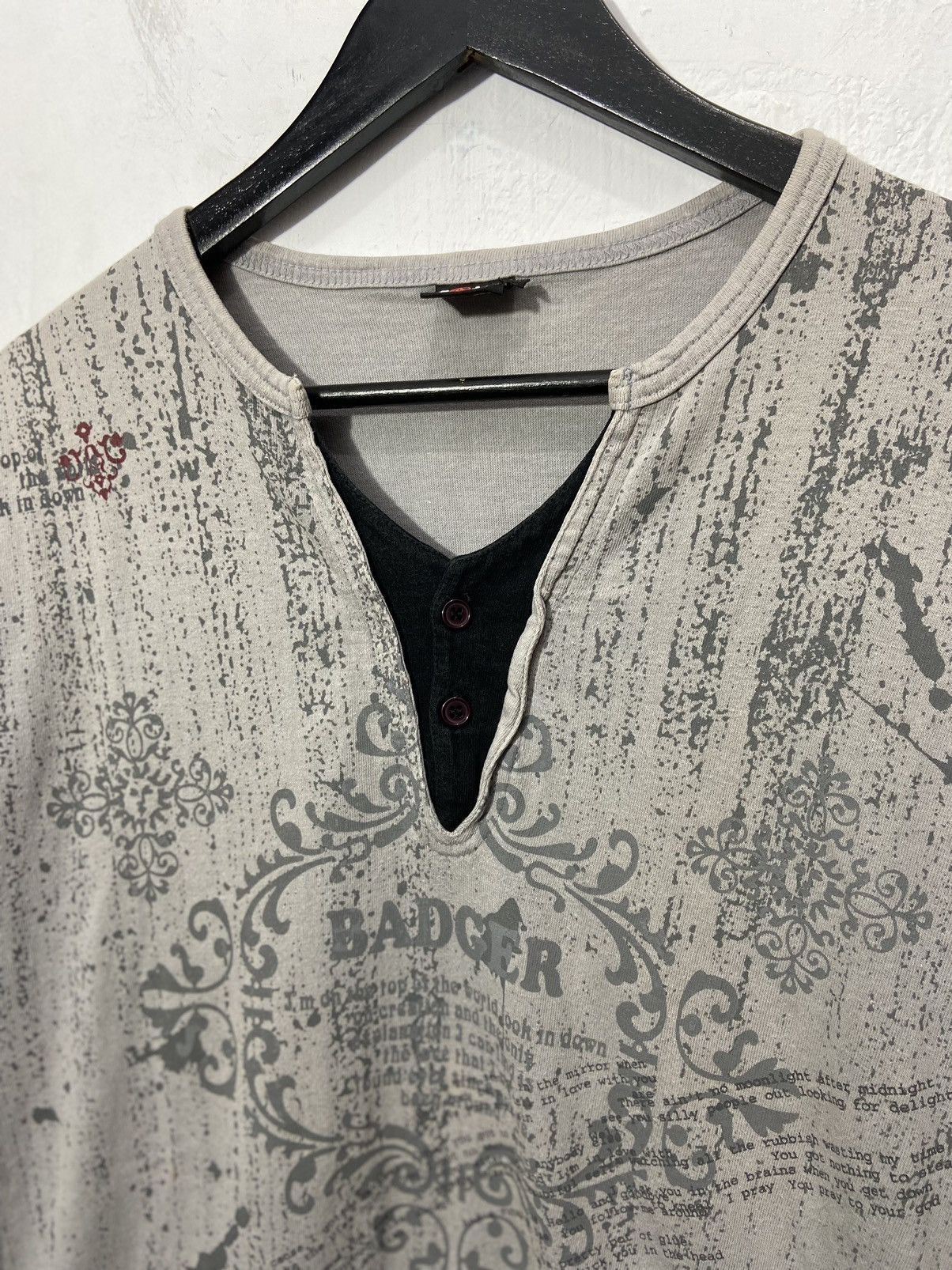 Beauty Beast Y2K Japanese Badger Long Sleeve Double Layer Style Size US L / EU 52-54 / 3 - 2 Thumbnail