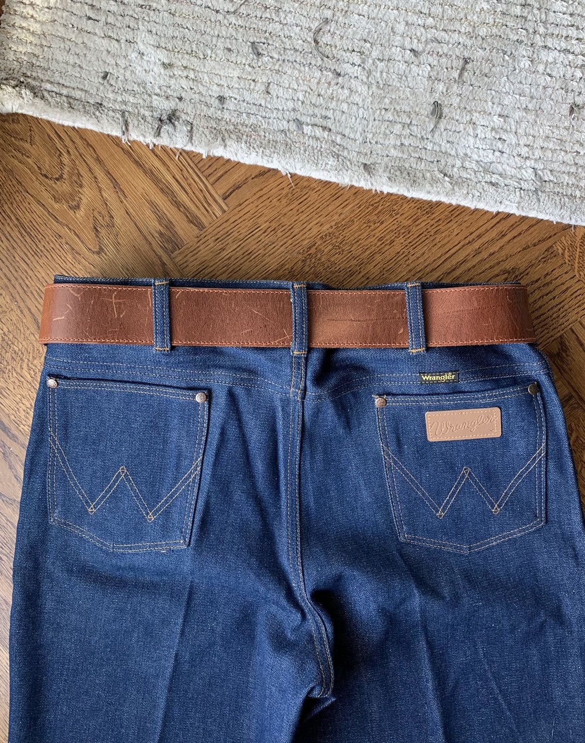 Vintage 1980s Vintage Heavy Duty Leather Utility Belt Pouch Waist 30 Size ONE SIZE - 3 Thumbnail