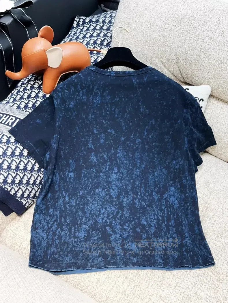 Chanel Chanel 20S spring and summer dark blue letter embroidery s Size XS / US 0-2 / IT 36-38 - 2 Thumbnail