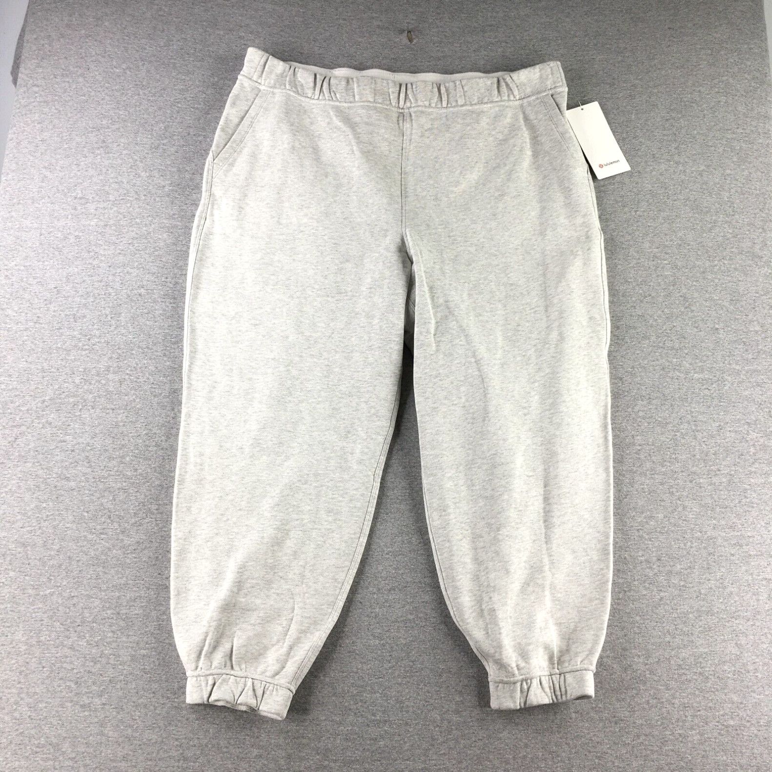 image of Lululemon Pants Womens 20 Relaxed Hr Jogger Pull On Grey Athleisure New in White