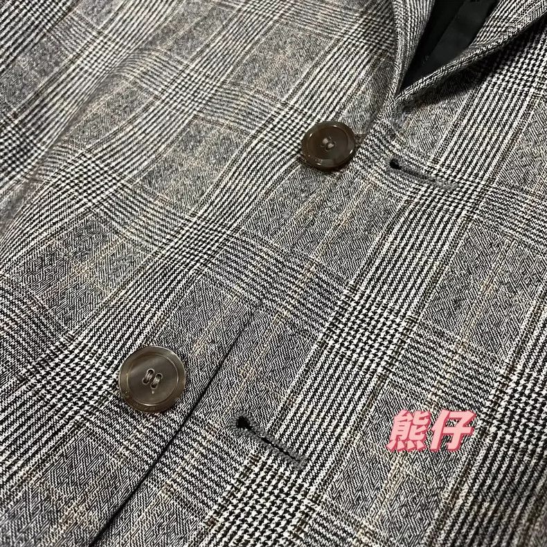 Balenciaga Balenciaga size 36 FW21 plaid single-breasted suit jacket Size XS / US 0-2 / IT 36-38 - 3 Thumbnail