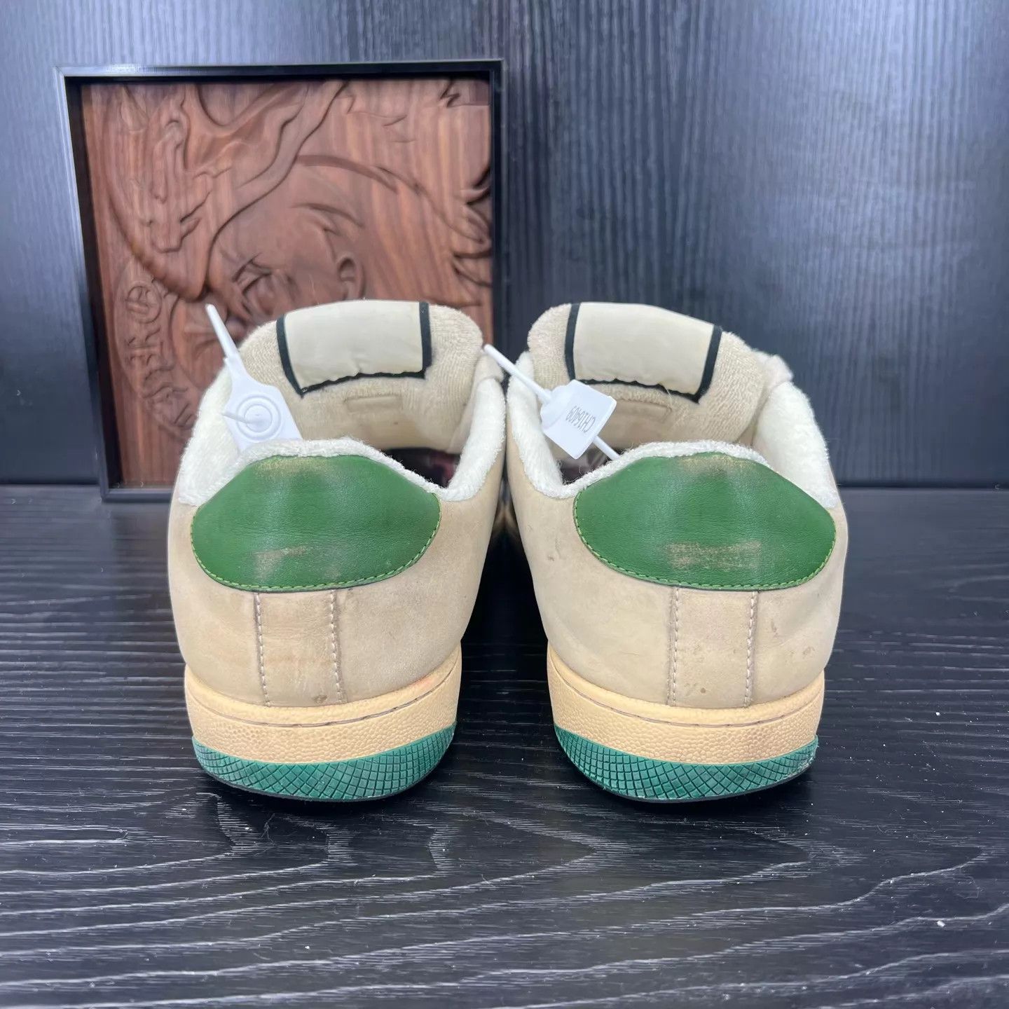 Gucci Gucci Gray Green Distressed Sneaker Size 40 With Box Size US 7 / EU 40 - 5 Thumbnail