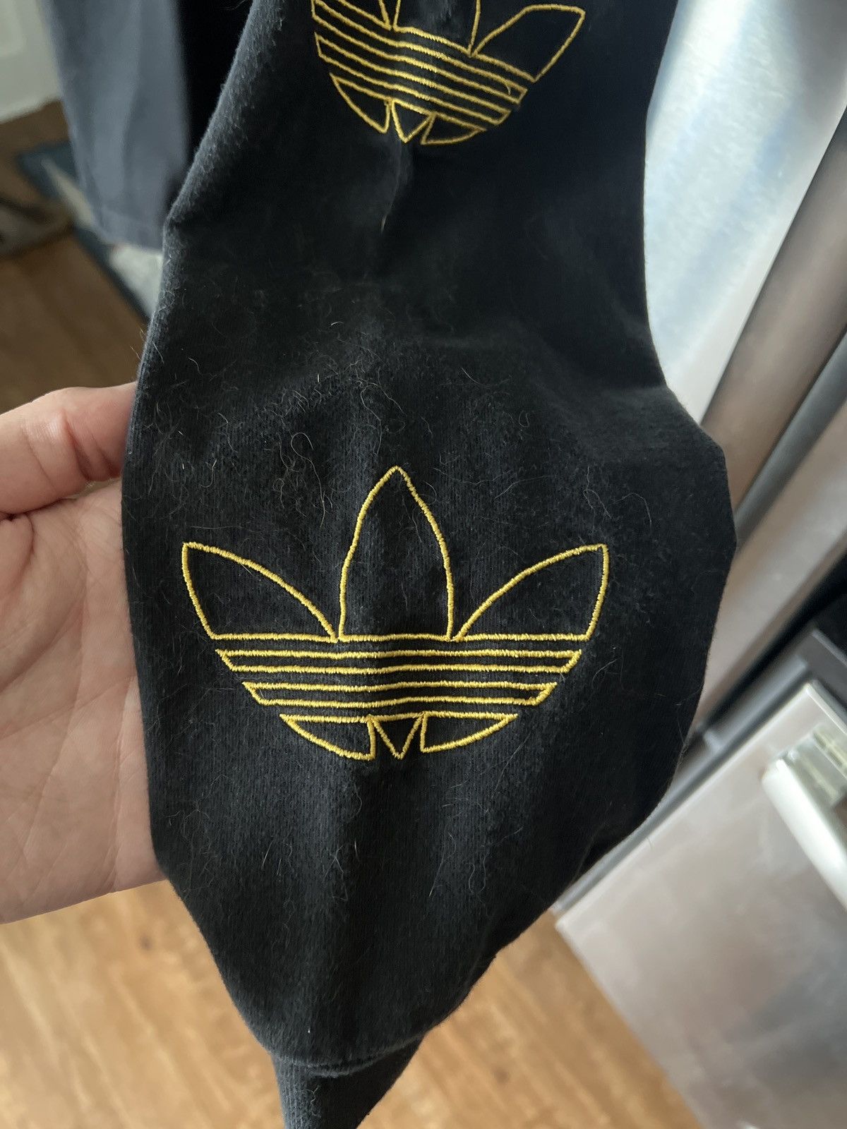Adidas Adidas stitched trefoil l/s heavyweight tee Size US XL / EU 56 / 4 - 2 Thumbnail