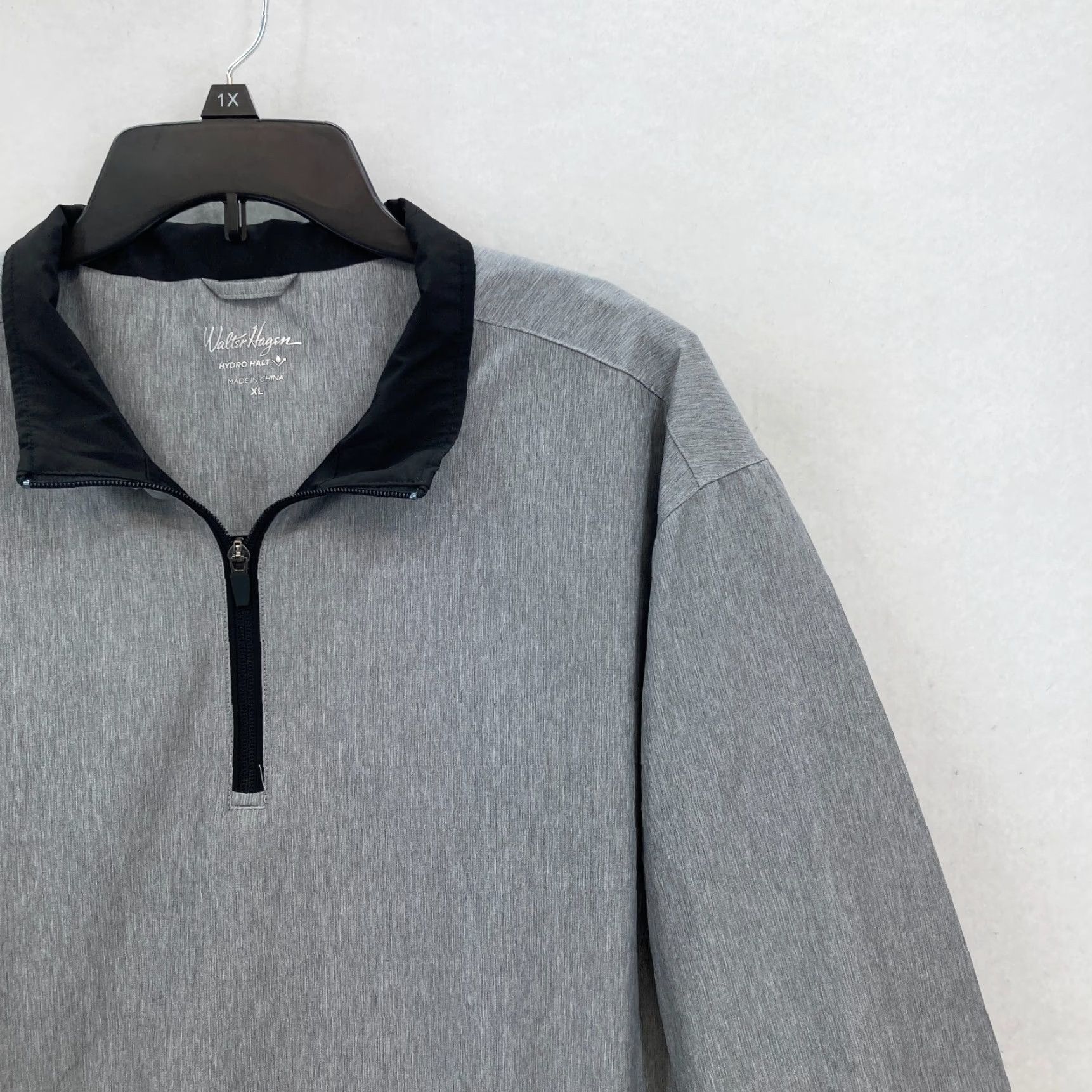 Vintage Walter Hagen Hydro Halt 1/4 Zip Pullover Windbreaker Jacket Mens XL Gray Golf Size US XL / EU 56 / 4 - 2 Thumbnail