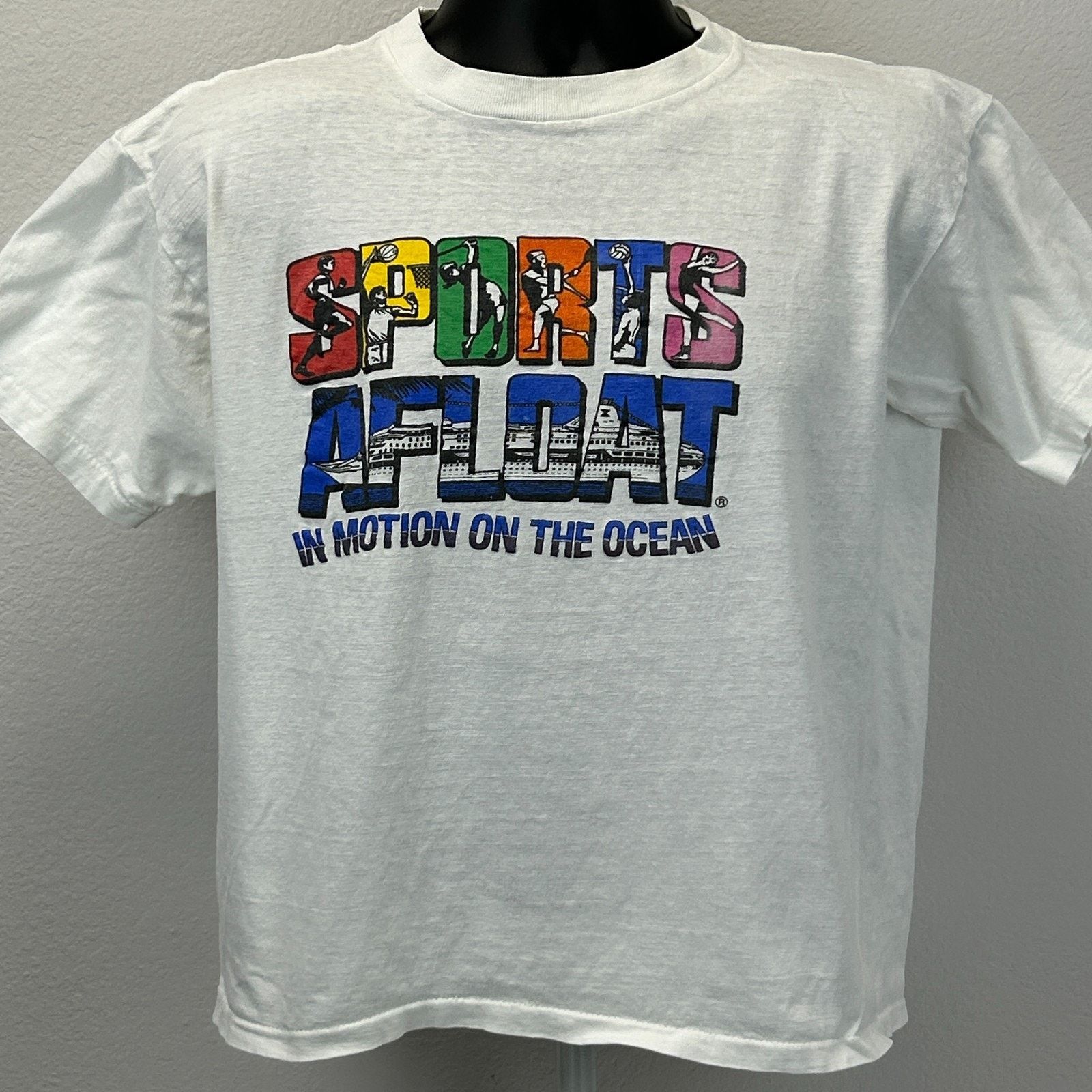 Vintage Vintage Norwegian Cruise Line Sports Afloat T Shirt Mens M Size US M / EU 48-50 / 2 - 2 Thumbnail