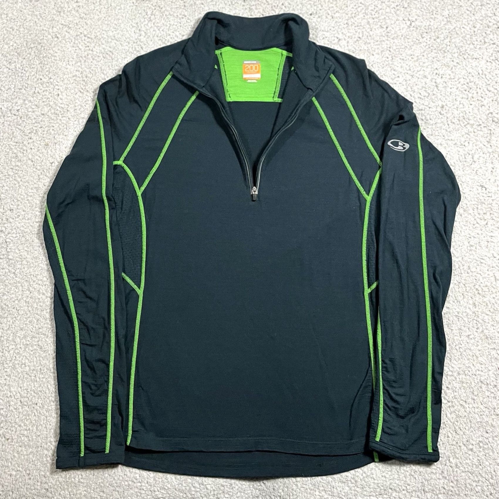 Icebreaker Icebreaker GT Merino 1/4 Zip Pullover Men S Blue Wool Regular Long Sleeve 200 Merino 1/4 Zip Outdoor Outdoorwear Activewear Casual Size US S / EU 44-46 / 1 - 2 Thumbnail