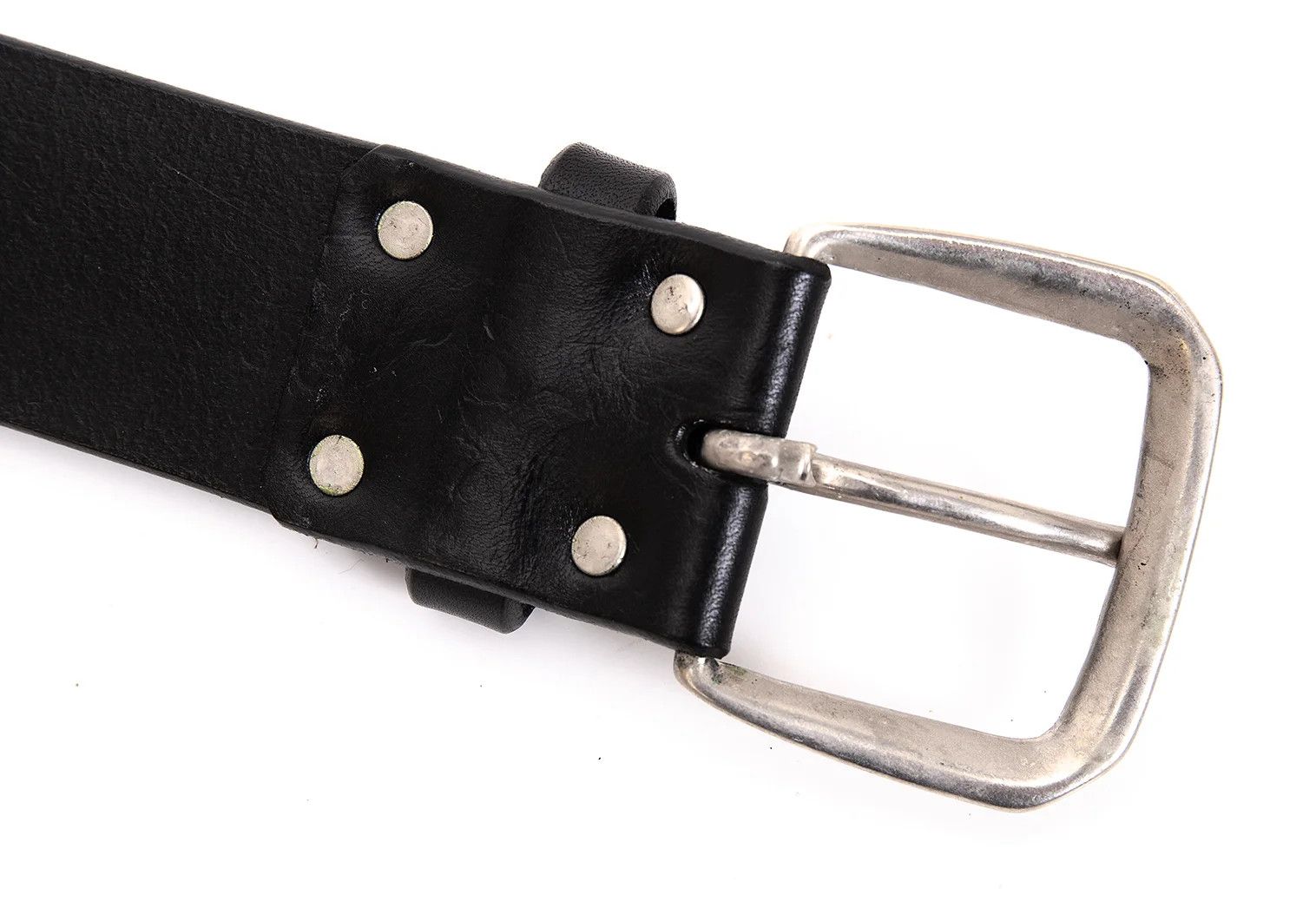 Yohji Yamamoto Yohji Yamamoto Studded Leather Belt Black Size ONE SIZE - 8 Thumbnail