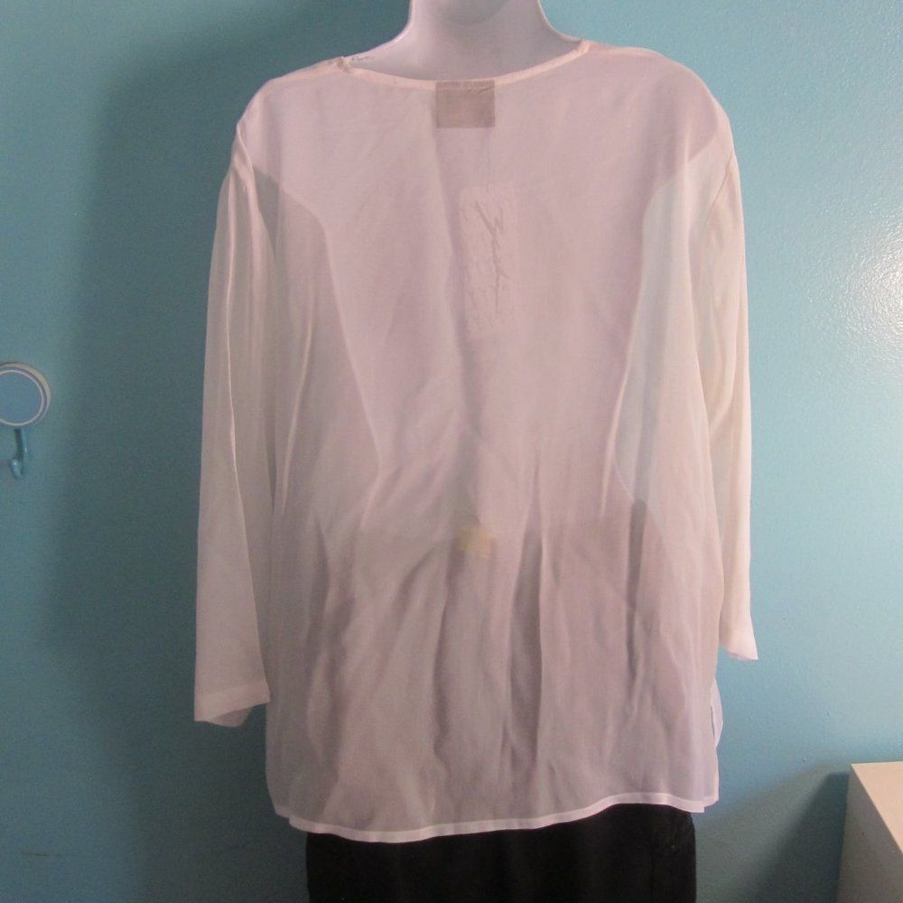 Vintage Zashi Sheer Top Size XL NWT Size XL / US 12-14 / IT 48-50 - 7 Thumbnail