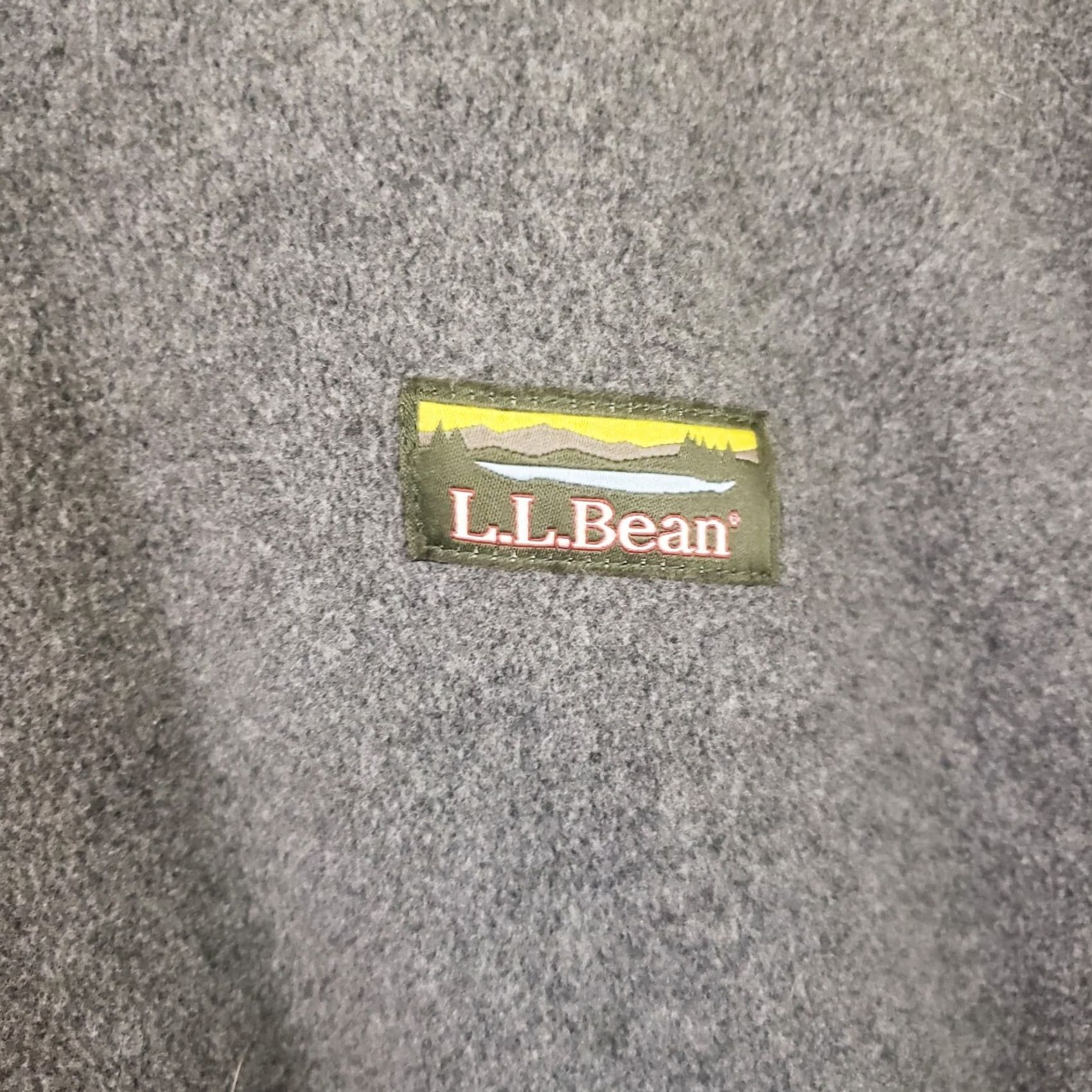 Vintage LL Bean Classic Fleece Jacket Heather Gray Full Zip XL Tall Men Size US XL / EU 56 / 4 - 5 Thumbnail