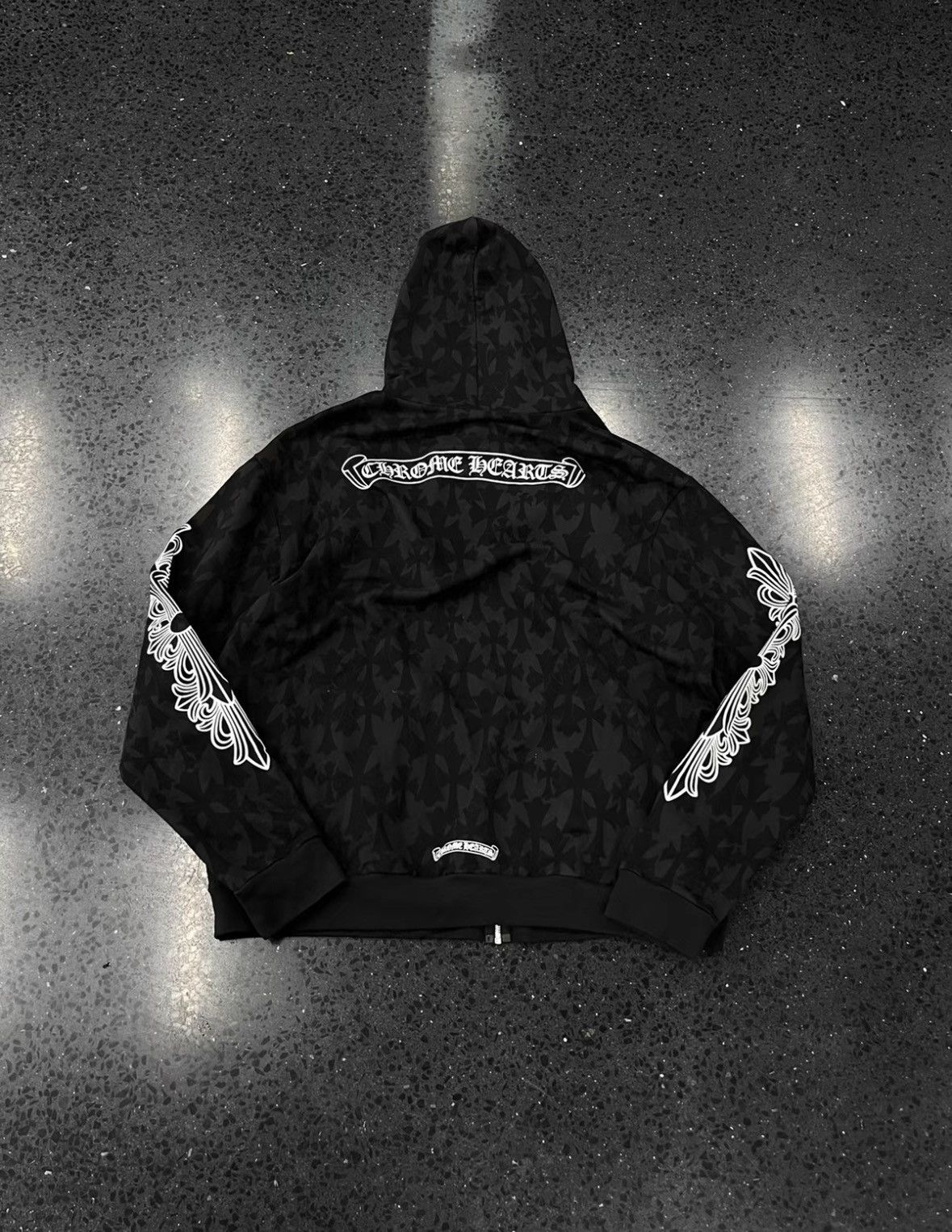 Chrome Hearts CHROME HEARTS Size XL Logo-stamped zip-up hoodie xy Size US XL / EU 56 / 4 - 2 Thumbnail
