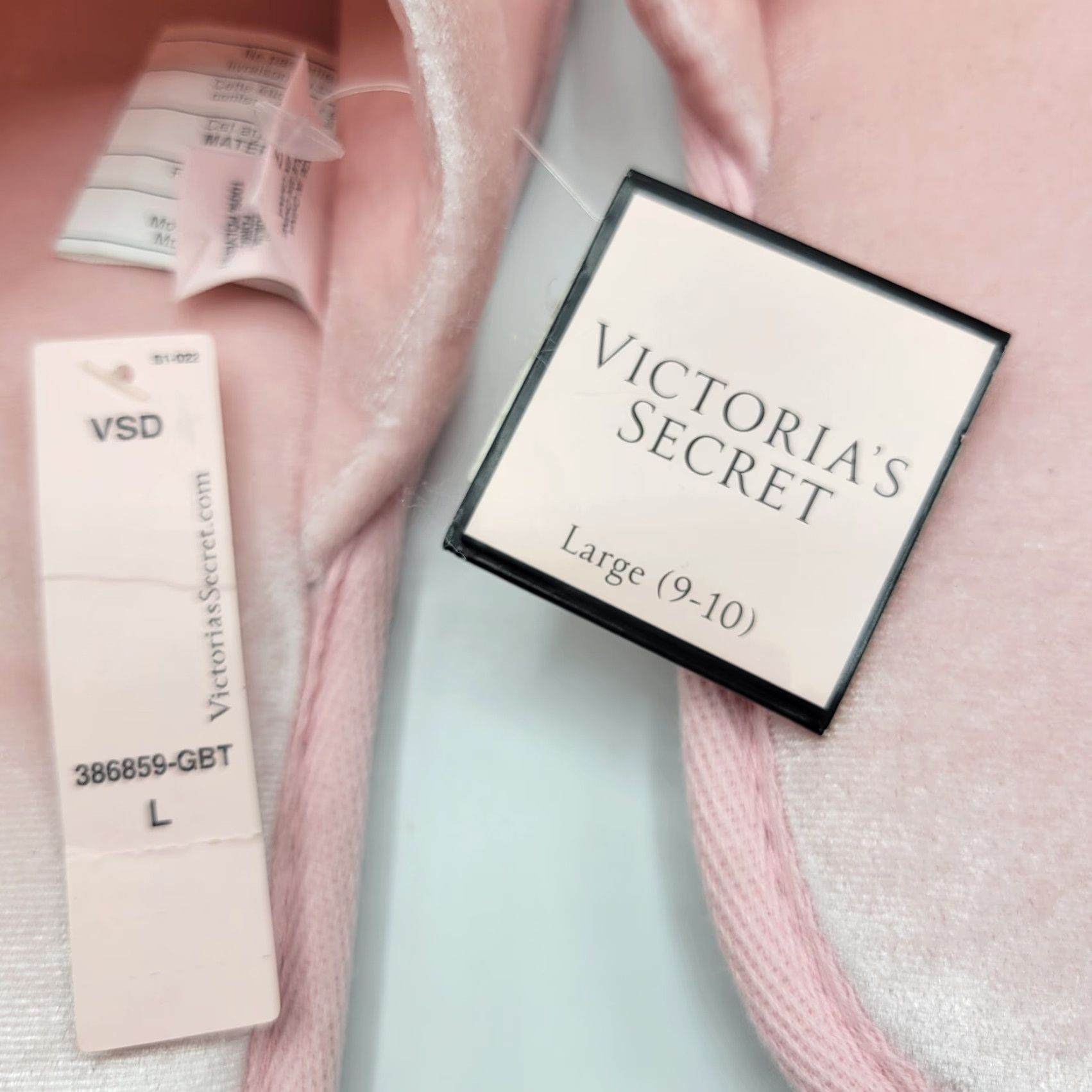 Victoria's Secret VINTAGE VS Victoria's Secret Slippers Women Pink 9-10 Pom Pom Spa Slippers Pink Womens Size ONE SIZE - 6 Thumbnail