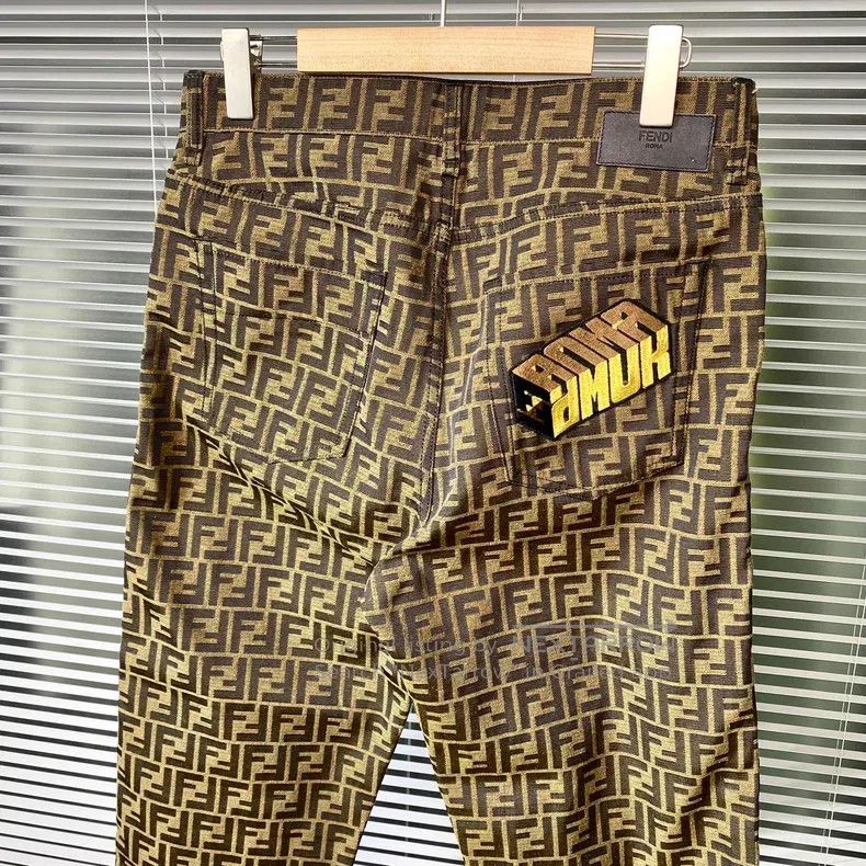 Fendi Fendi Denim Pants Casual Pants with Double F Monogram Prin Size US 32 / EU 48 - 8 Thumbnail