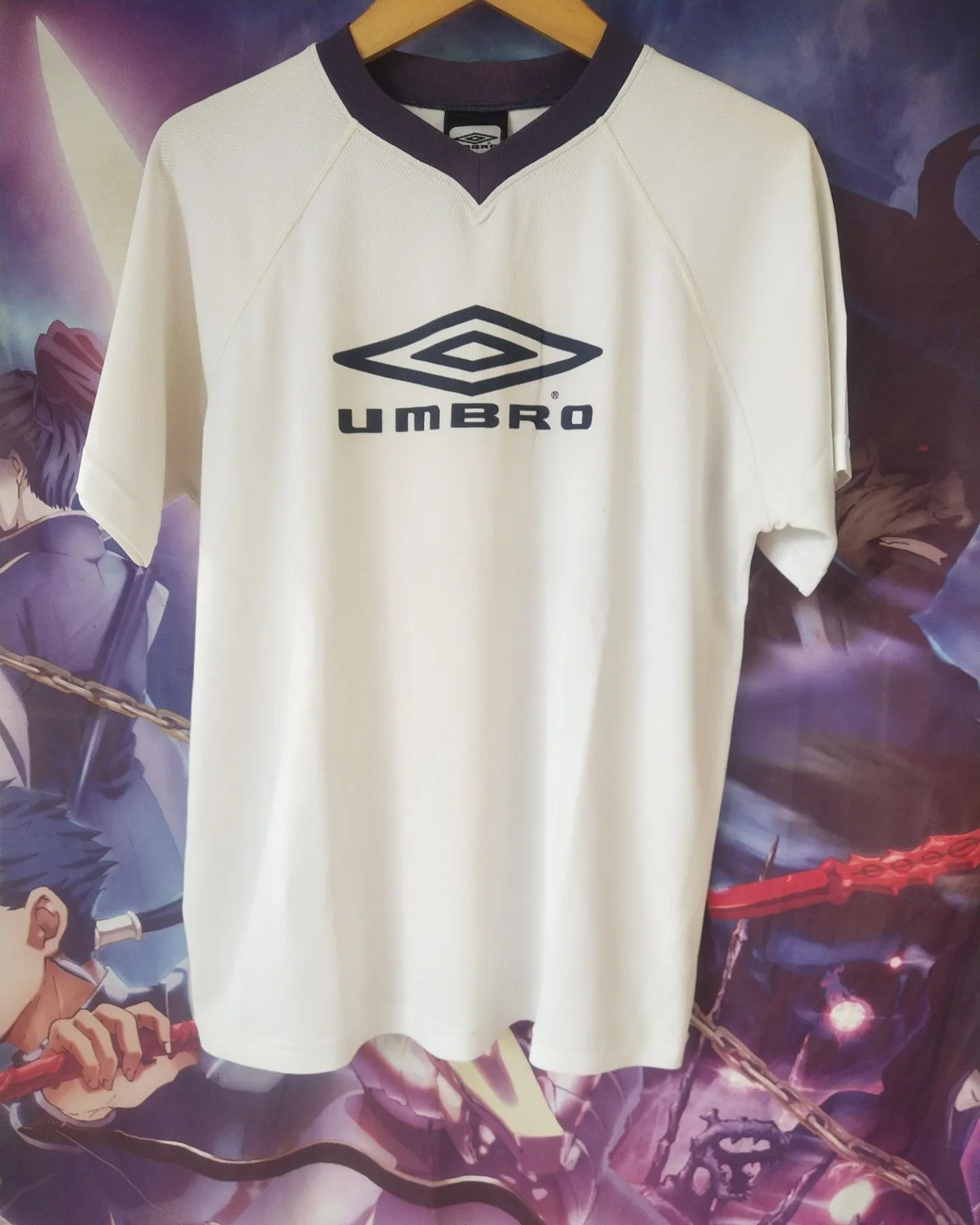 Umbro 1990s Vintage Umbro Japan Jersey Produced by Descente Size US L / EU 52-54 / 3 - 1 Thumbnail