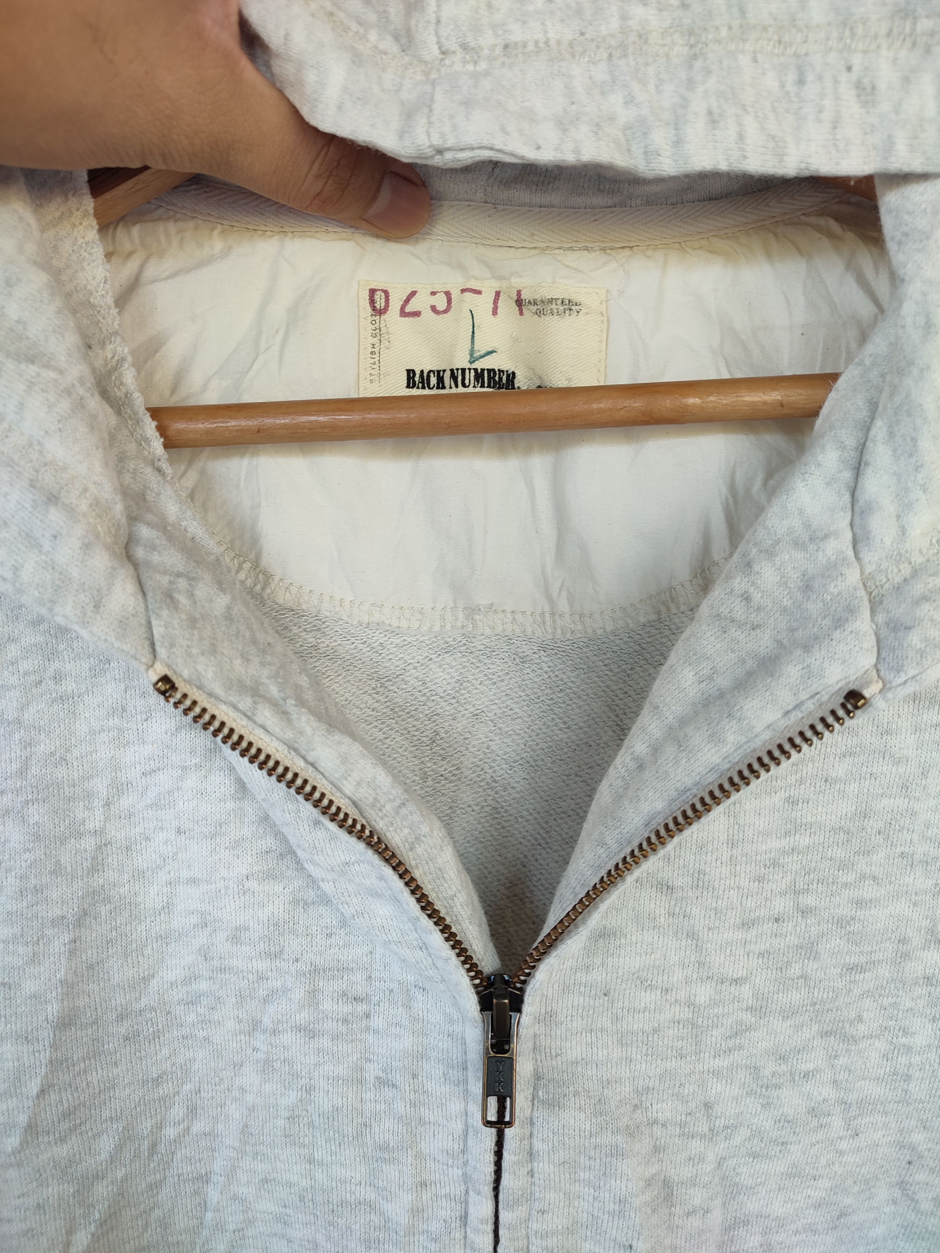 Japanese Brand Vintage Back Number Zip Up Hoodies Size US S / EU 44-46 / 1 - 11 Thumbnail
