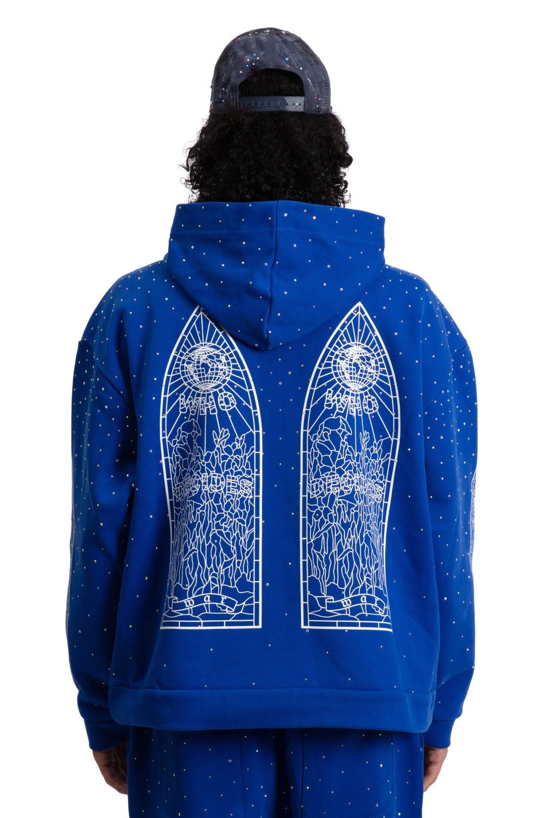 Who Decides War Who decodes war hoodie ‘’Rhinestones’’ Size US M / EU 48-50 / 2 - 1 Thumbnail