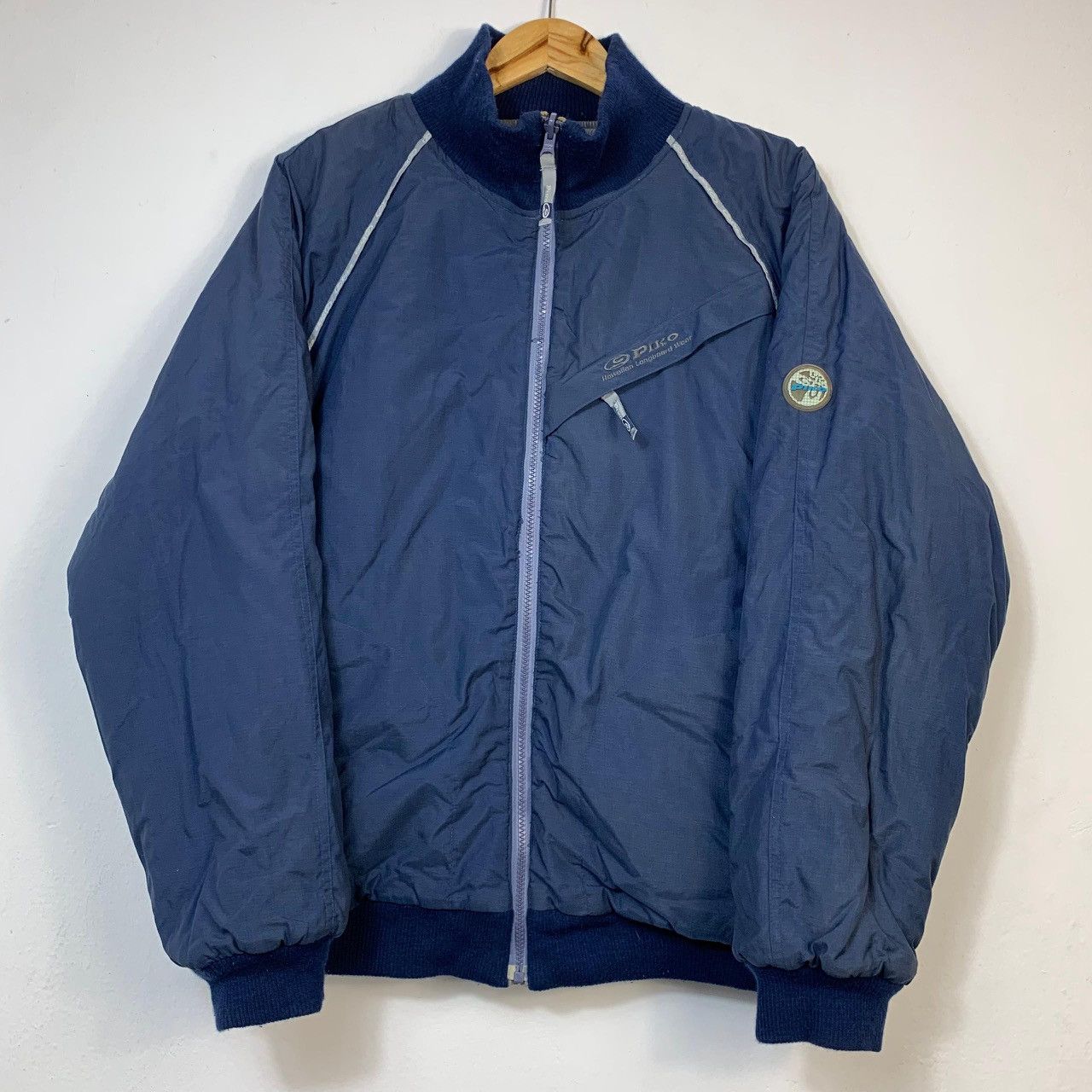 90's PIKO HAWAIIAN LONGBOARD WEAR Y2K REVERSIBLE JACKET