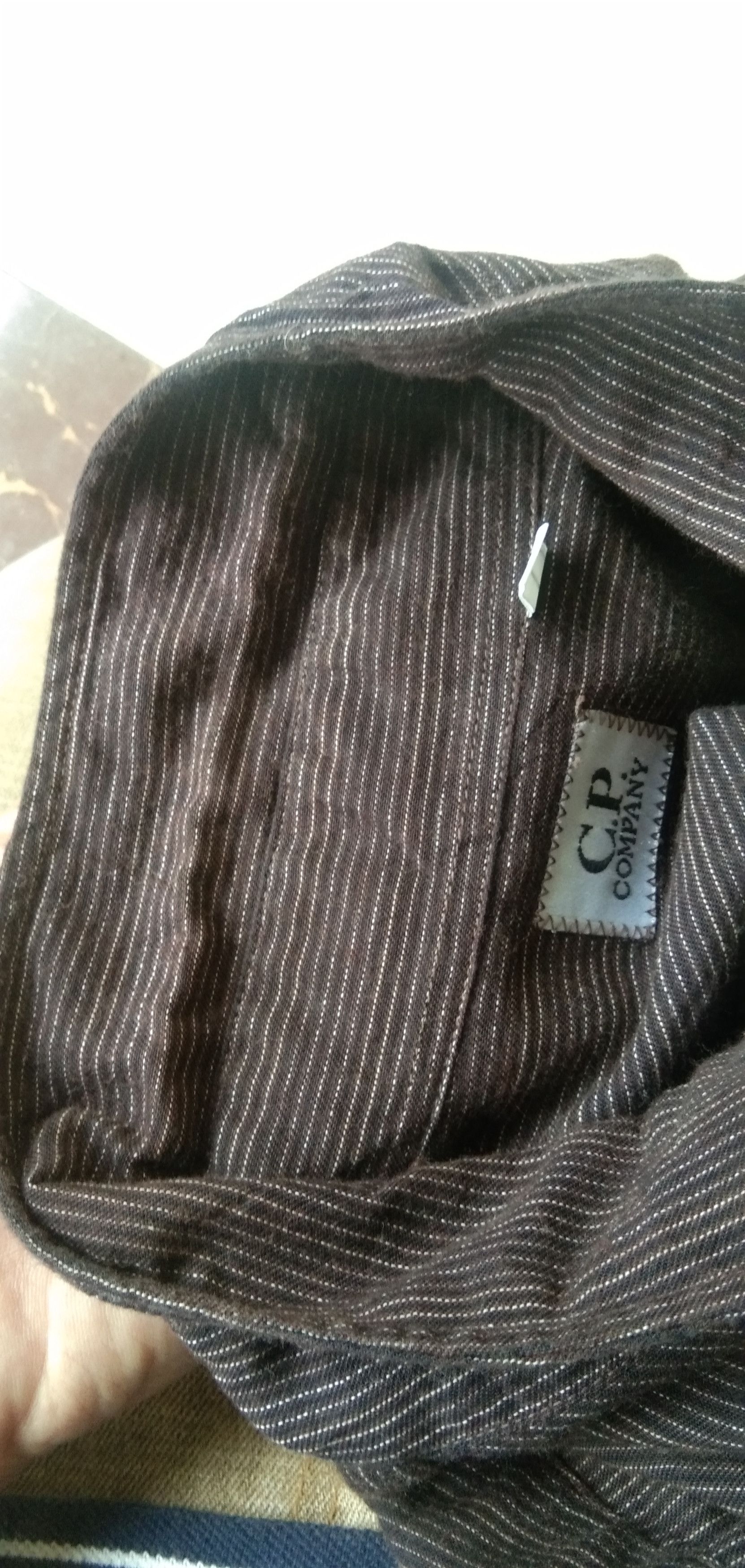 C.P. Company × Vintage Cp company brown stripe button shirt Size US XL / EU 56 / 4 - 6 Thumbnail