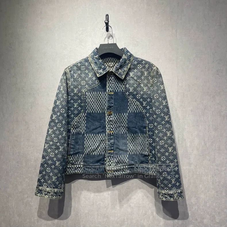 Louis Vuitton Louis Vuitton Nigo co-branded logo monogrammed denim jacke Size US M / EU 48-50 / 2 - 1 Thumbnail