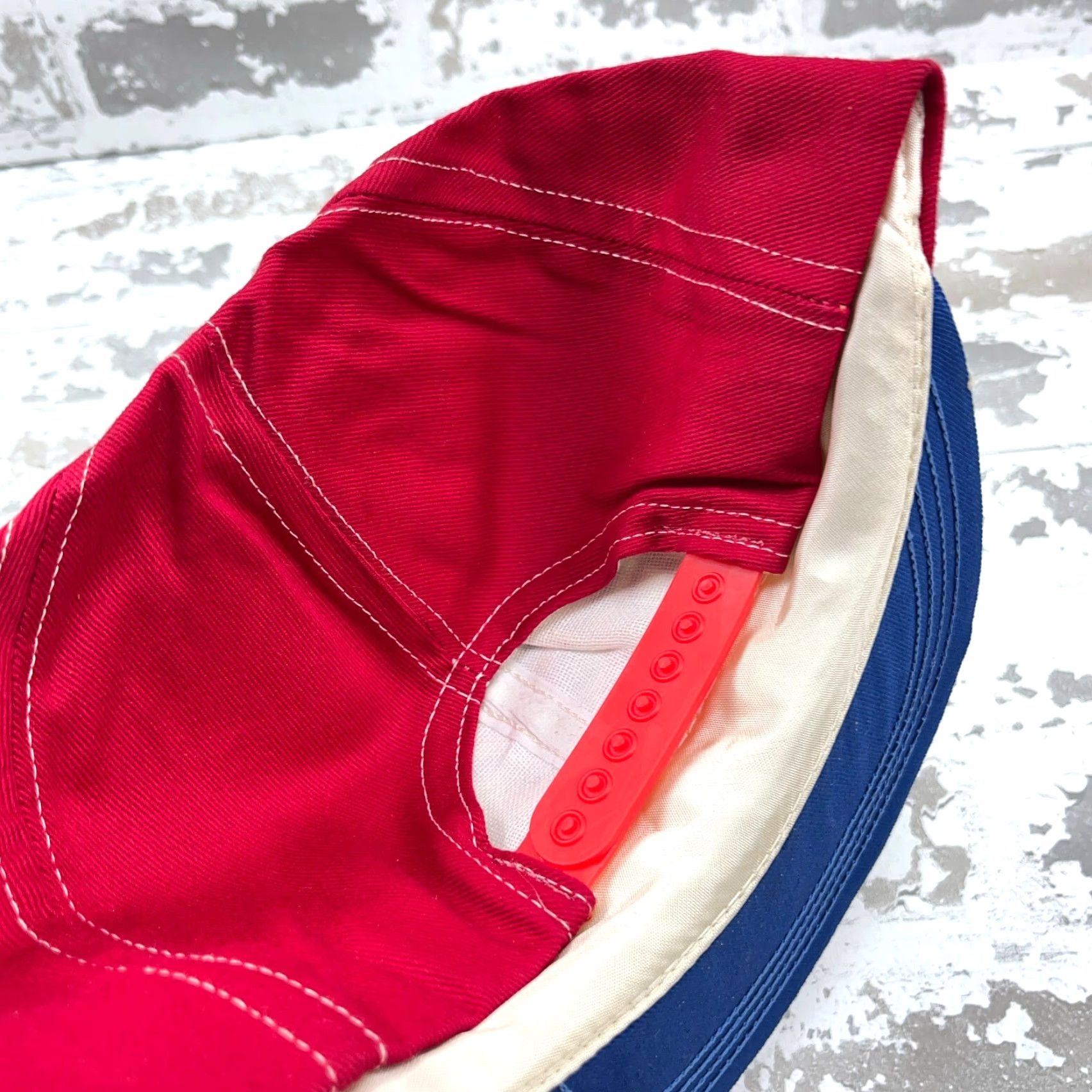 CO VINTAGE Union Made Trucker Hat Cap Red White Blue 80s Adjustable USA 80s Retro Classic Logo Mens Size ONE SIZE - 5 Thumbnail