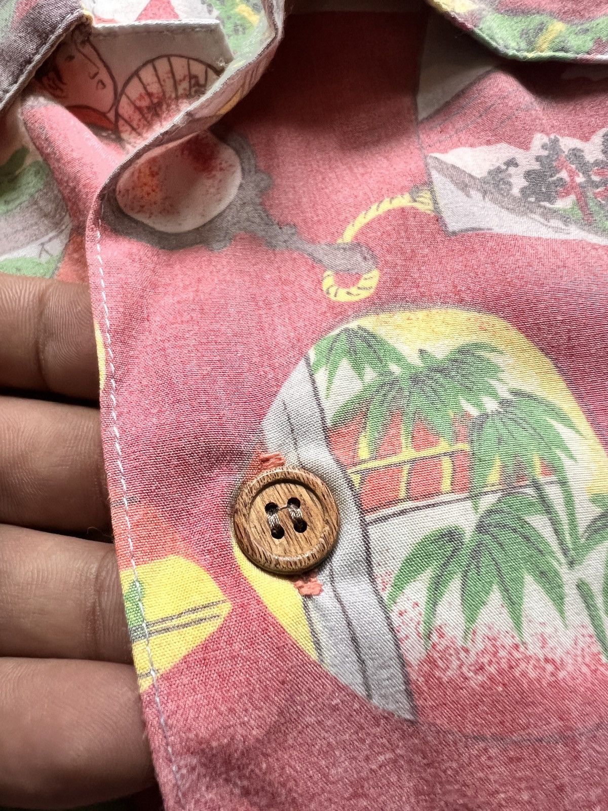 Kansai Yamamoto Kansai Man Japanese Motif Geisha Open Colar Hawaiian Shirt Size US M / EU 48-50 / 2 - 7 Thumbnail