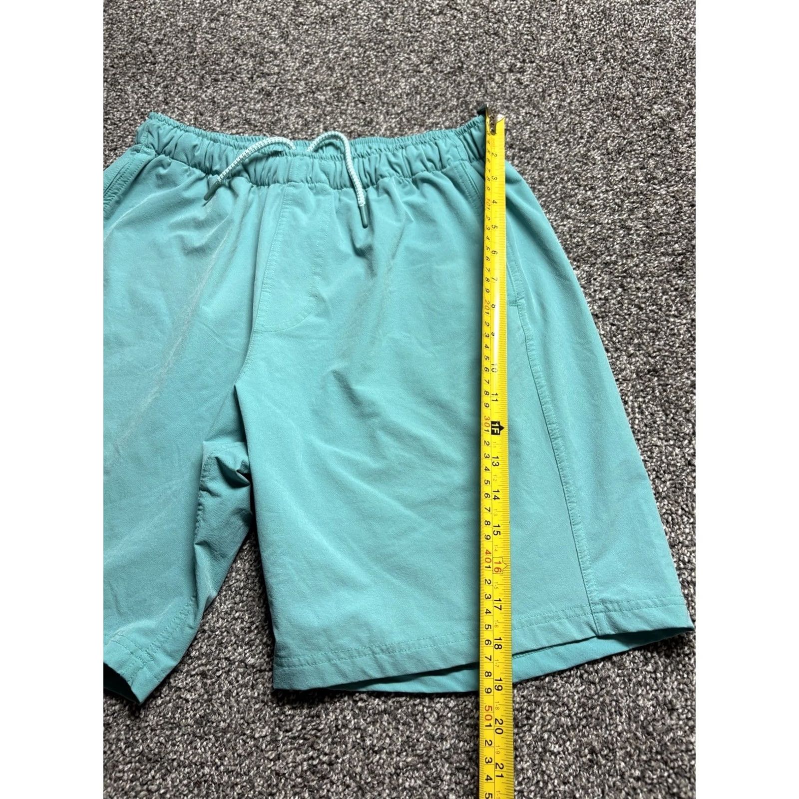 Vintage Myles Athletic Shorts Mens Large Turquoise Standard Performance Training Shirt? Size US 33 - 5 Thumbnail